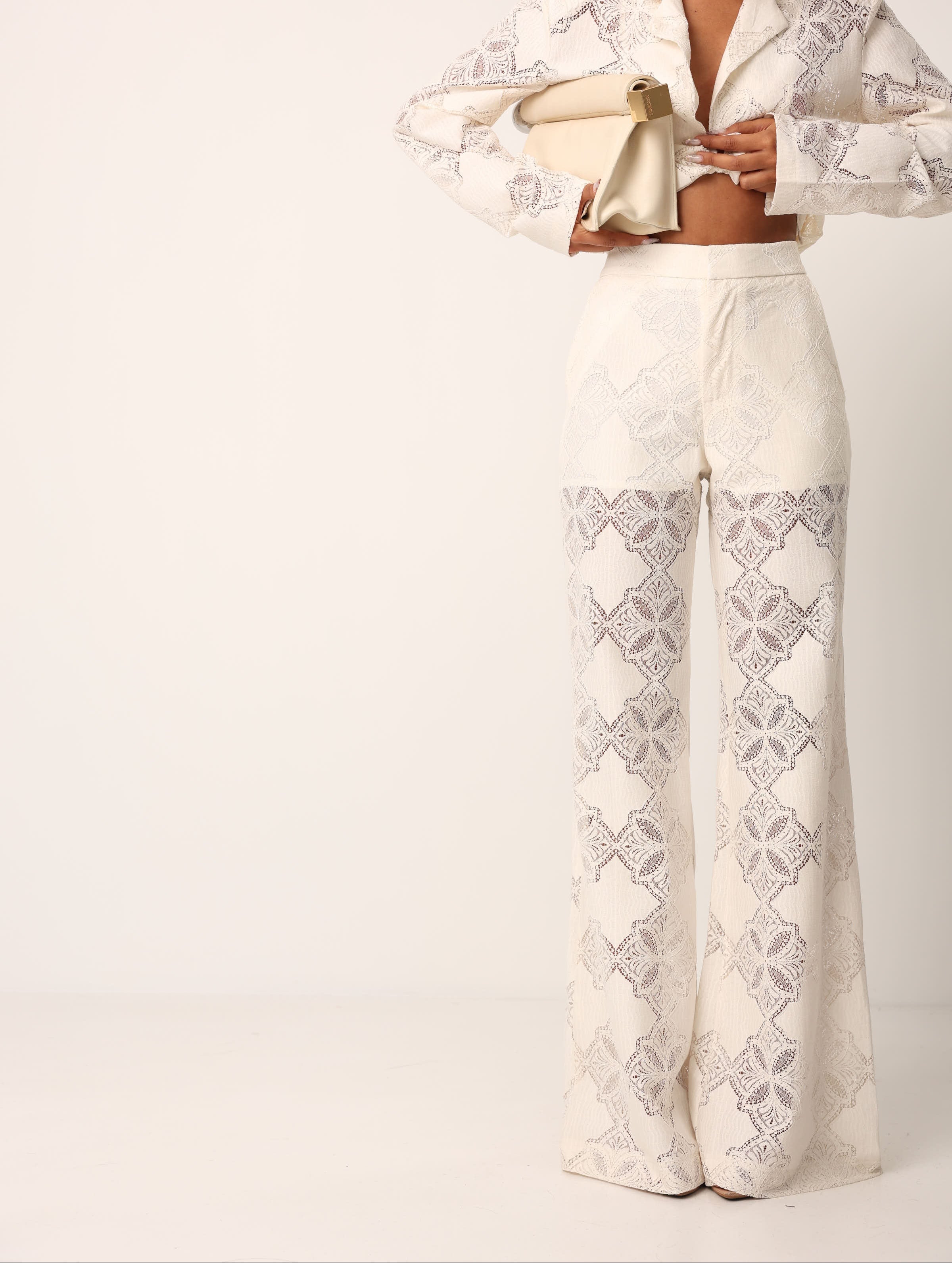 PANTALONI PIZZO NOAH PANNA BY LUMINA