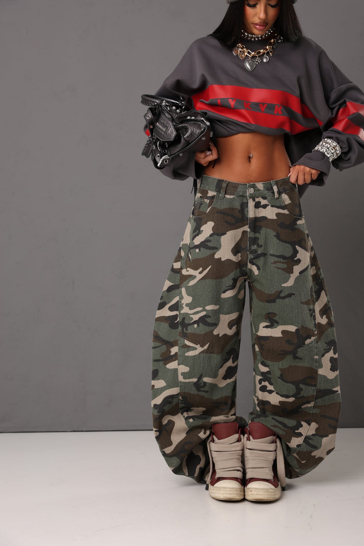 JEANS BALLOON LOVE YOU CAMOUFLAGE 100% COTONE