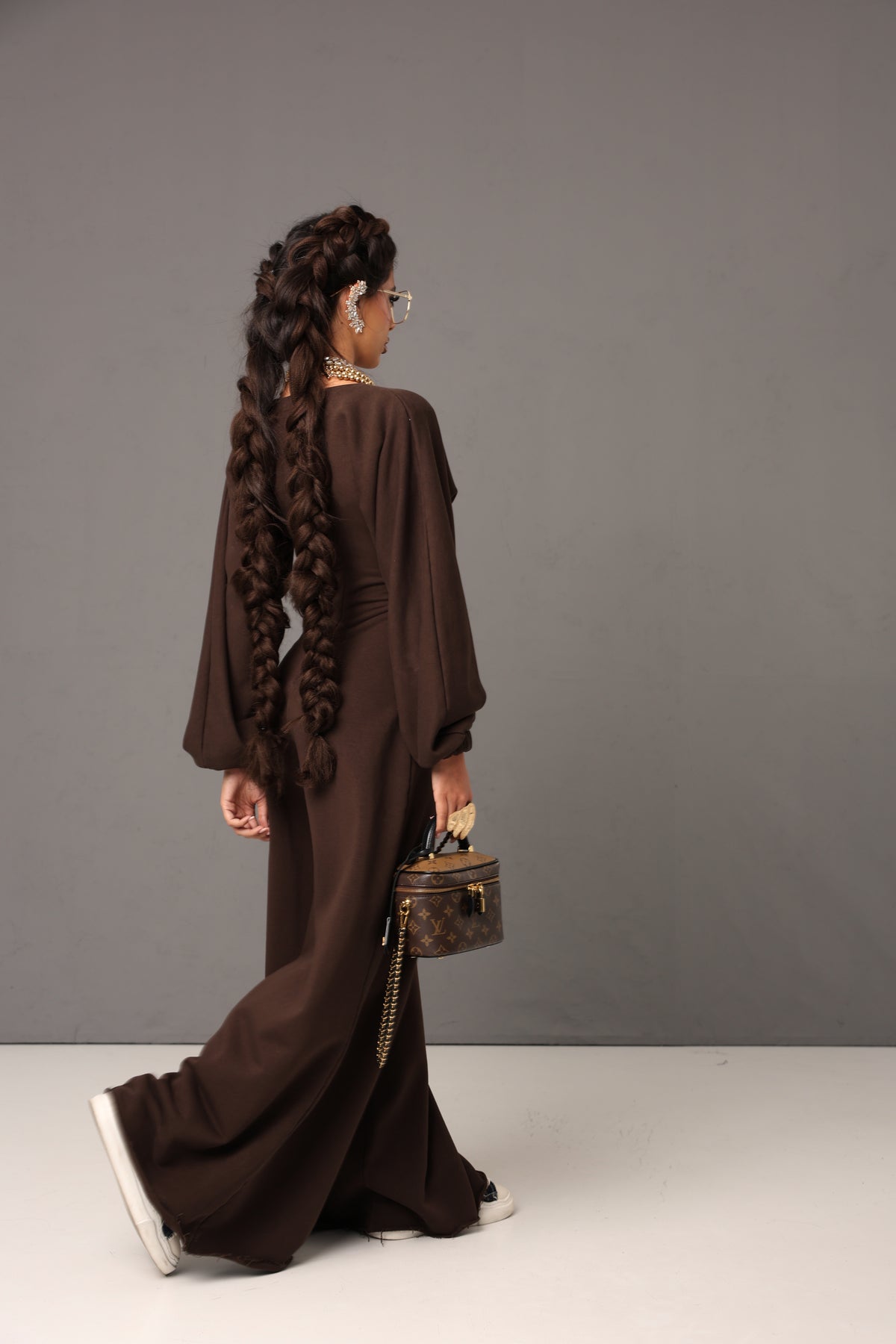 “THE BACK TO SCHOOL” GREY JUMPSUIT BY MARZIA MANGO