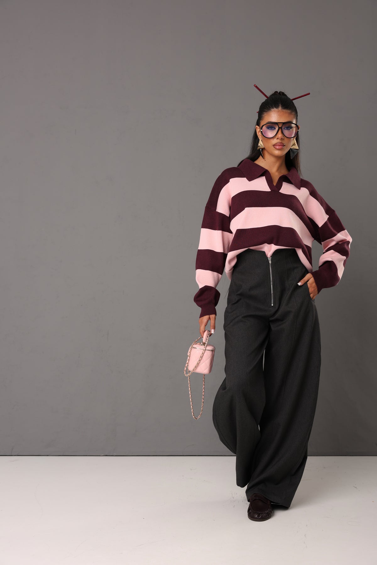 PANTALONI BUSTINO HORIZON GRIGIO SCURO