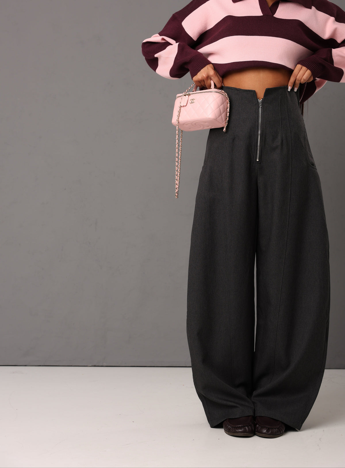 PANTALONI BUSTINO HORIZON GRIGIO SCURO