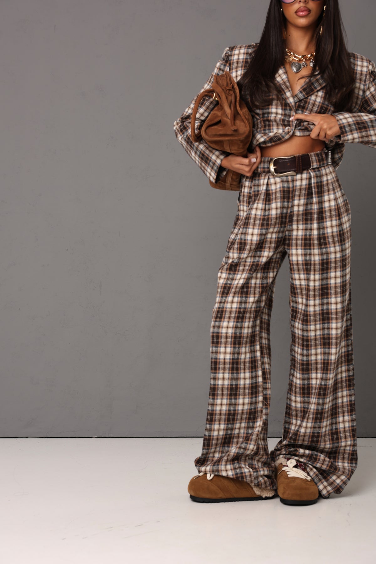 TAILLEUR TARTAN ASPEN BEIGE
