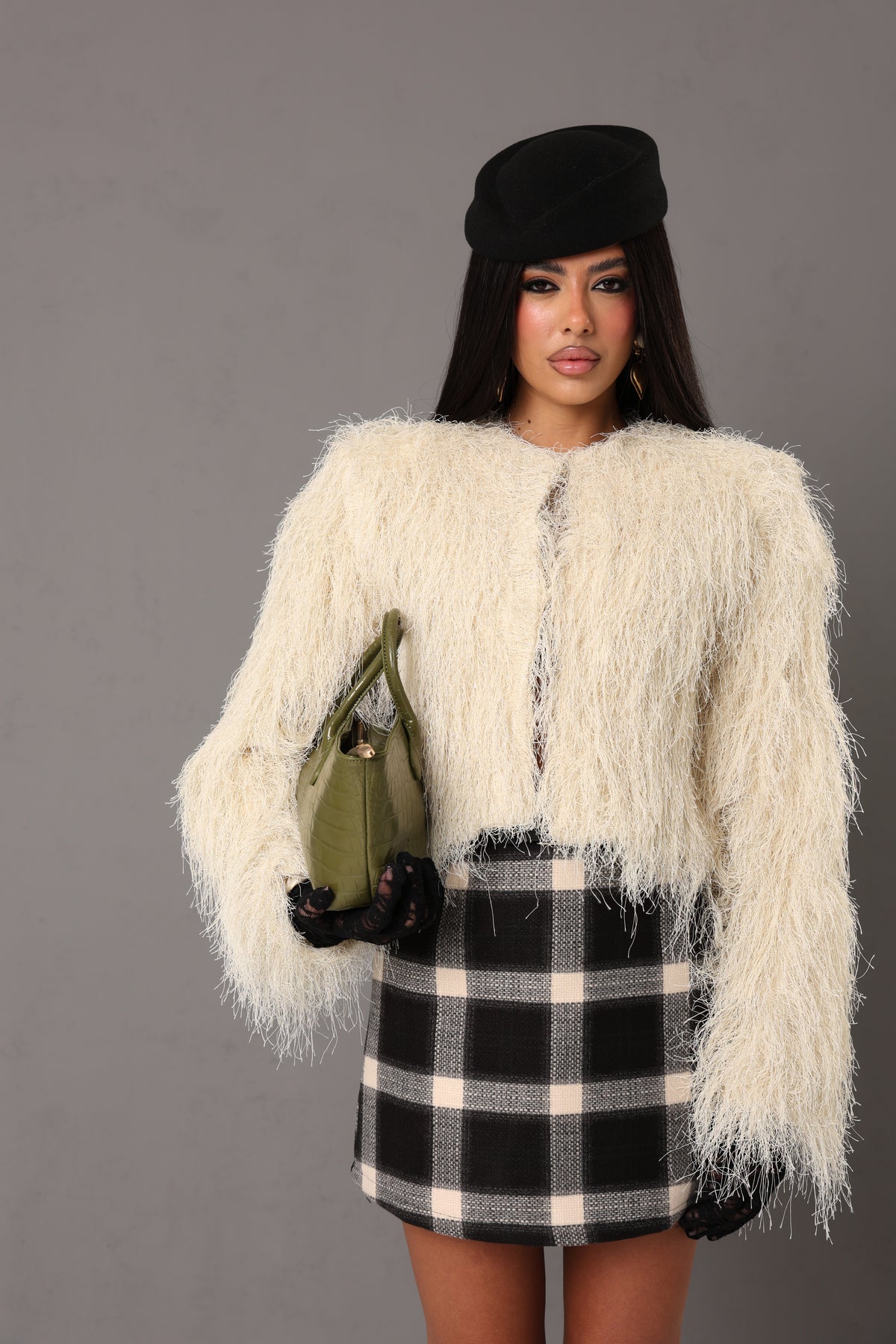 GIACCA LUREX SOPHY PANNA BY LUMINA
