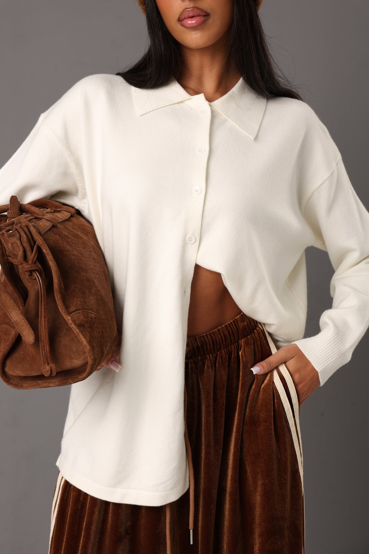 CARDIGAN BOTTONI ELENA PANNA