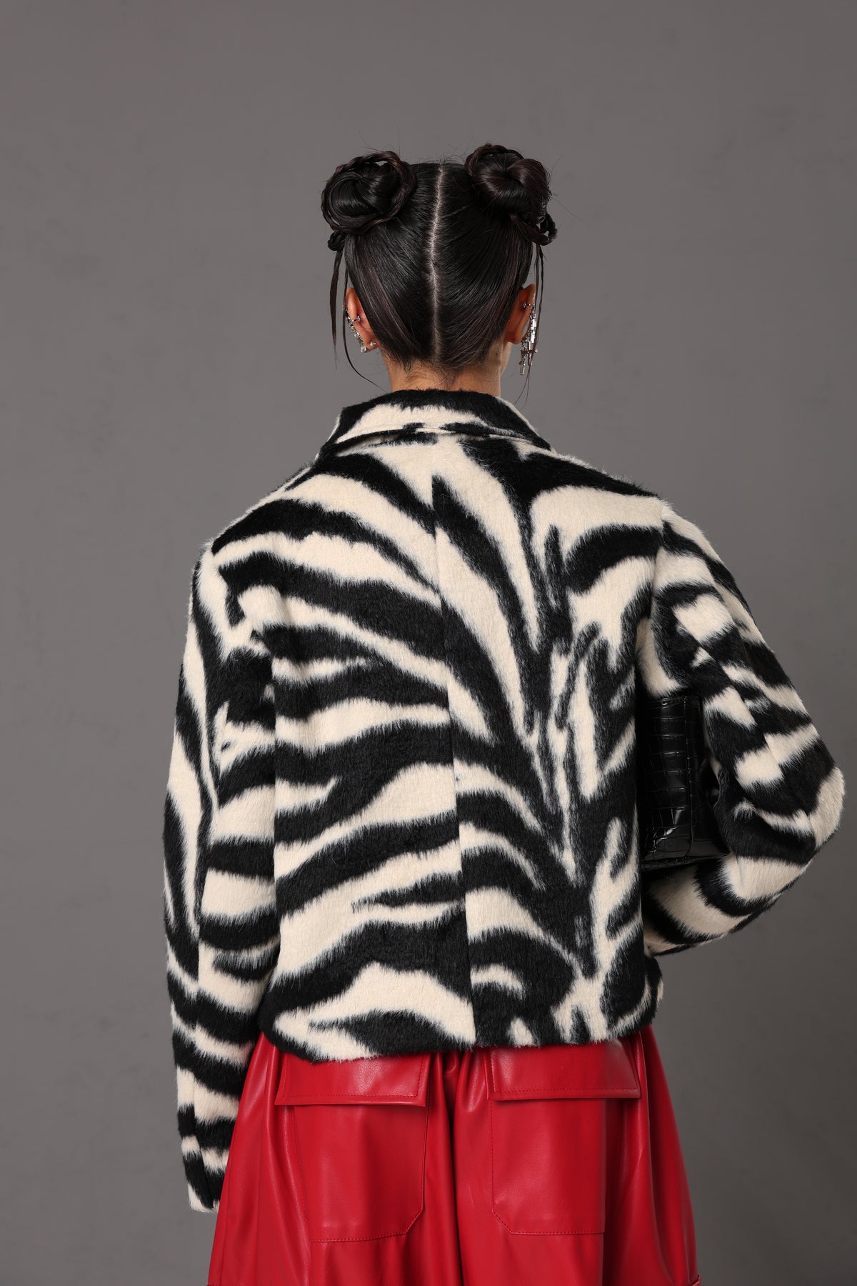 GIACCA ZEBRATA SUZY BLACK/WHITE