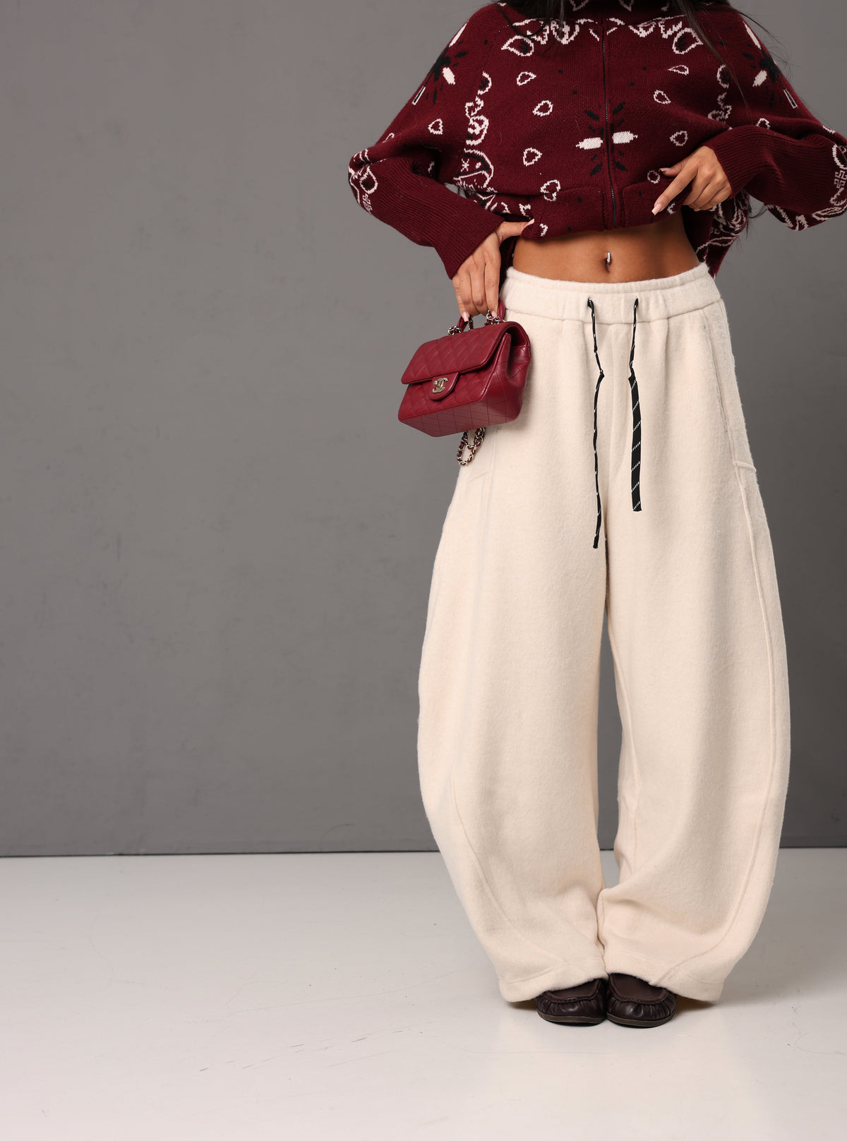 PANTALONI BALLOON SHAWNA PANNA