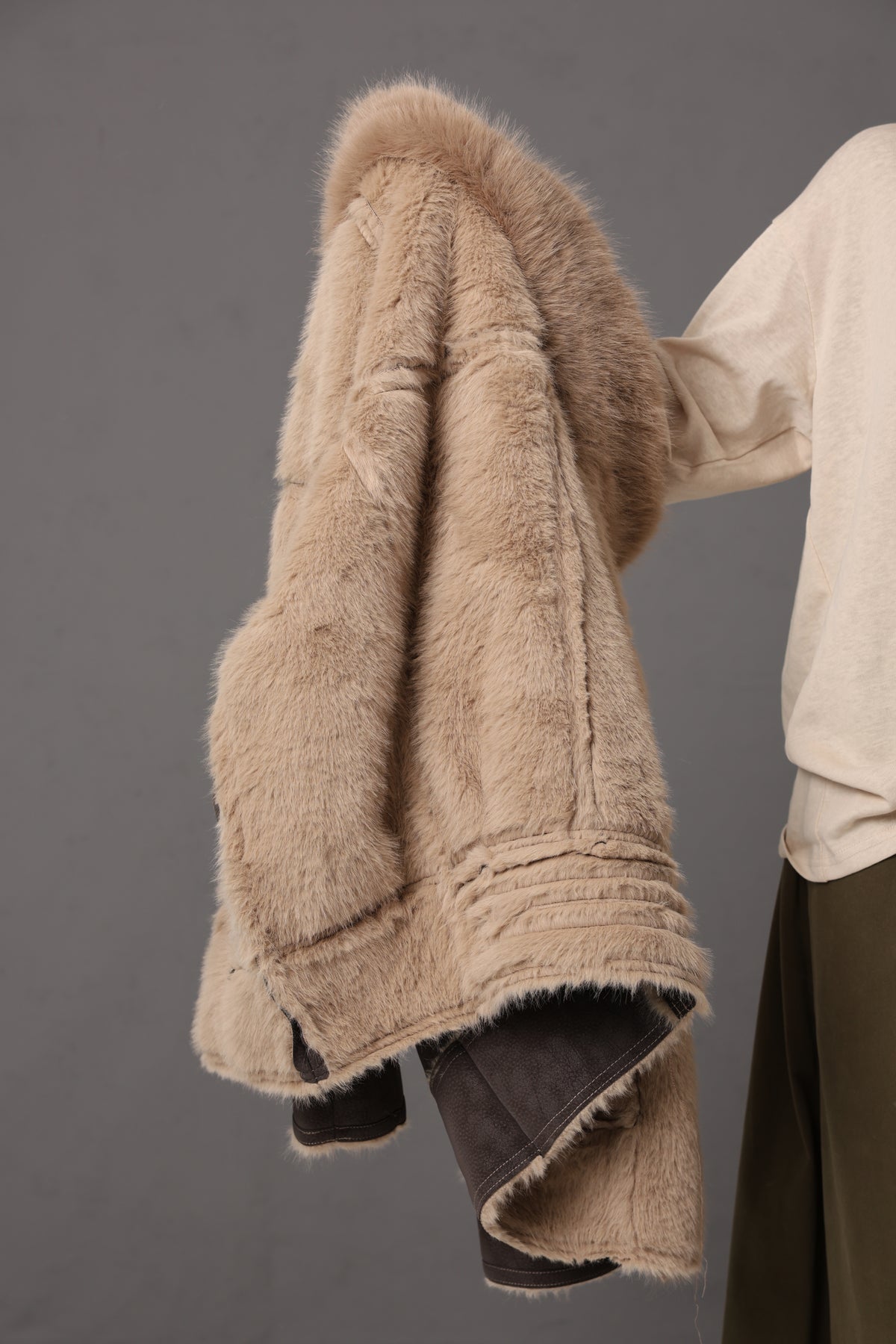 MONTONE ERMY MARRONE/BEIGE