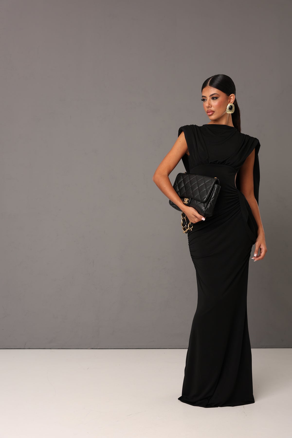 VESTITO LUNGO WOMAN NERO