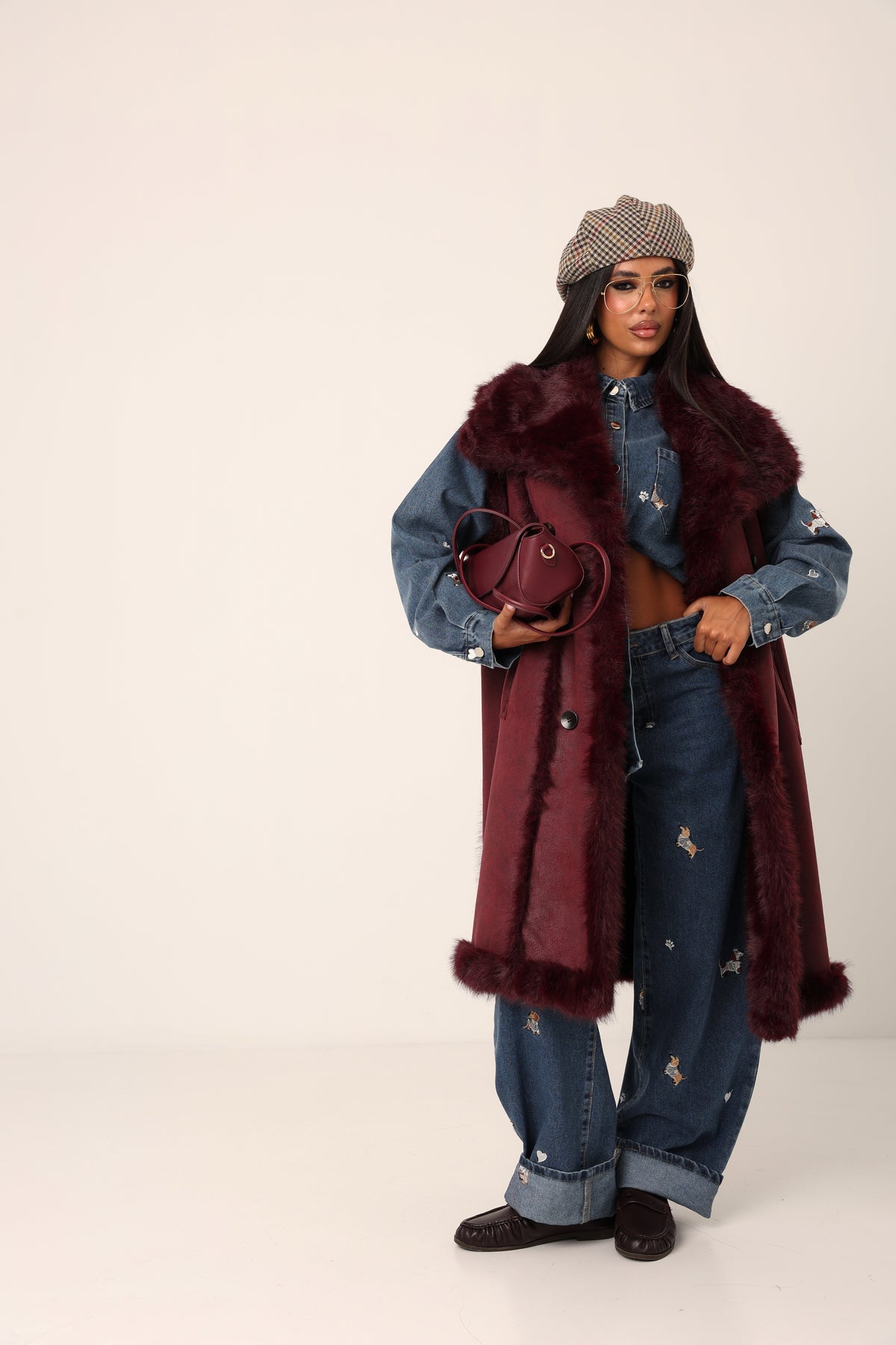 ECOPELLICCIA DOUBLEFACE PRAGA BORDEAUX