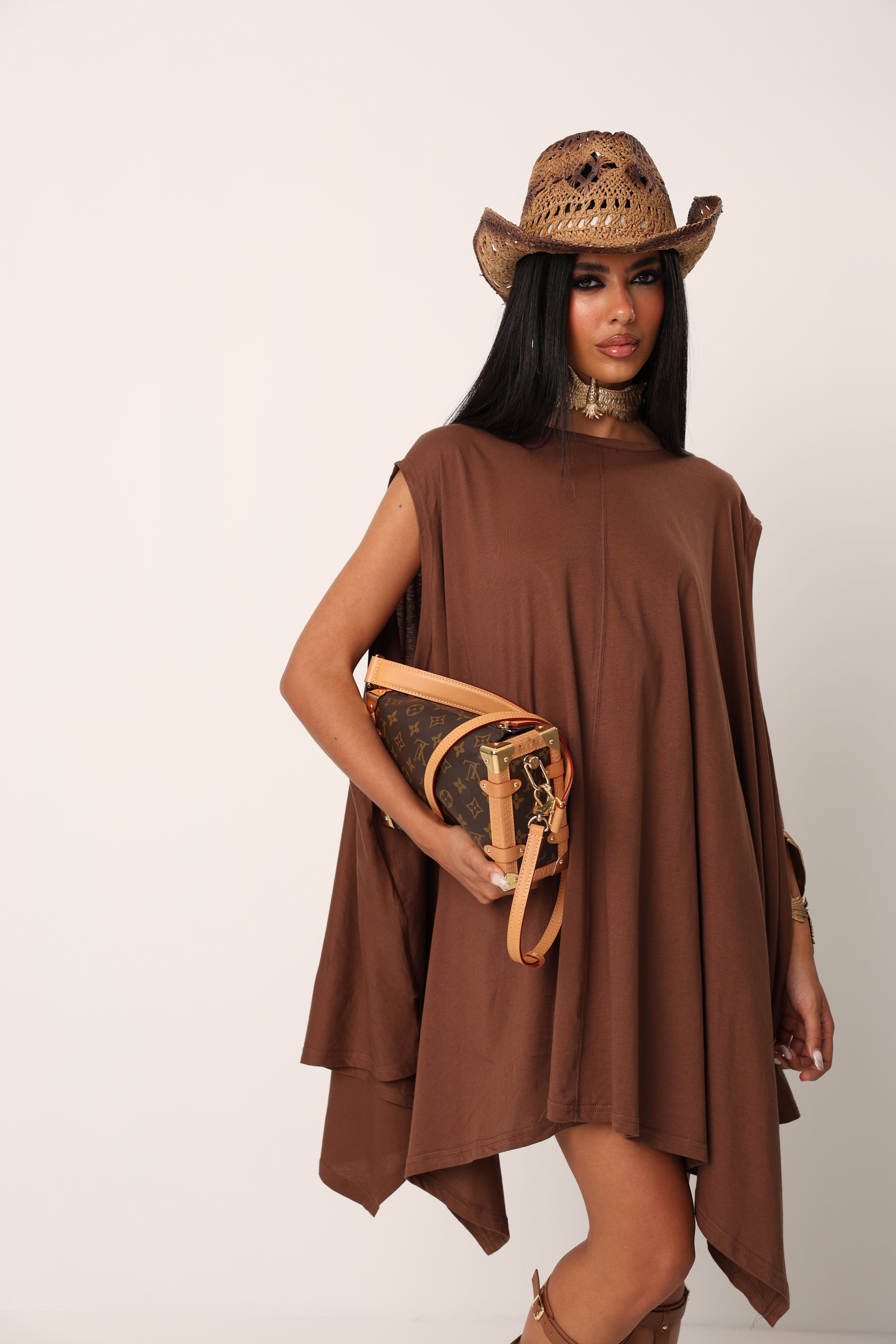 VESTITO NIZZA MARRONE