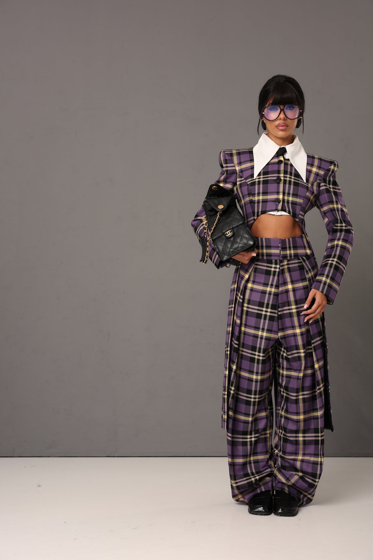 BLAZER TARTAN CHUCKY VIOLA BY MARZIA MANGO