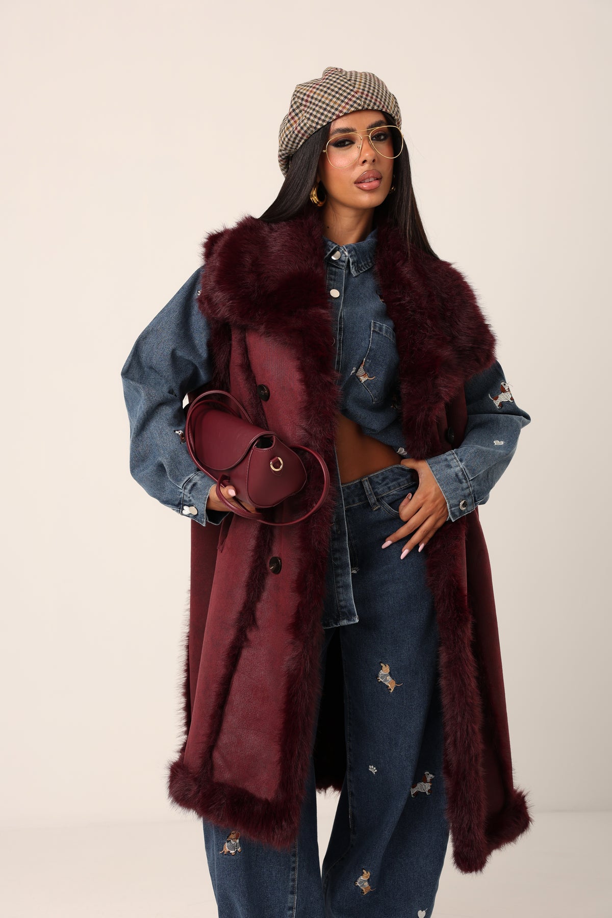 ECOPELLICCIA DOUBLEFACE PRAGA BORDEAUX