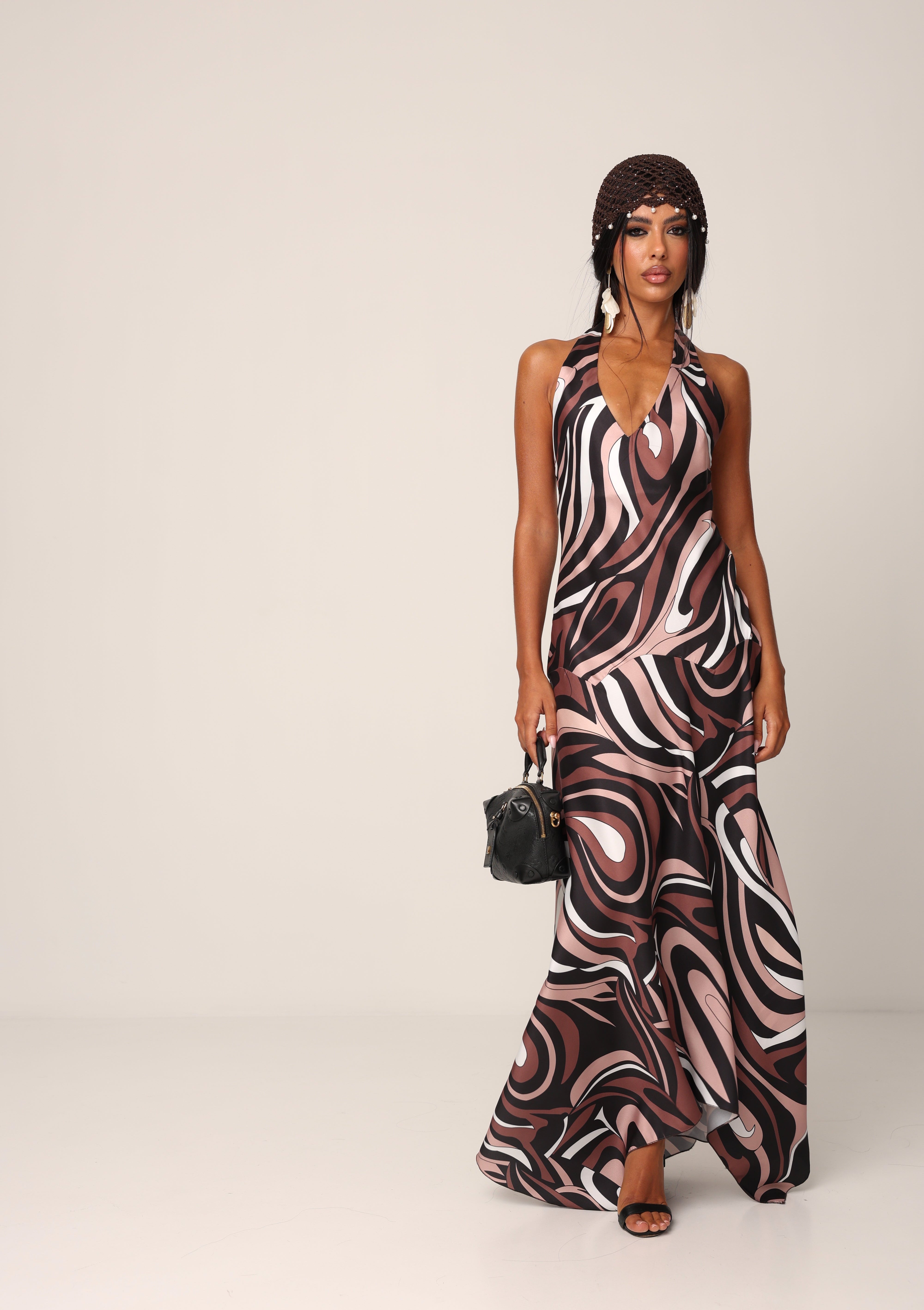 VESTITO FANTASIA RIBES MARRONE