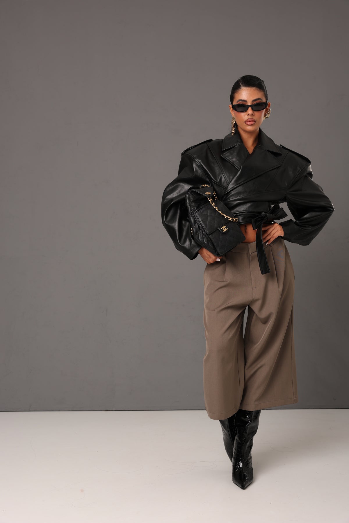 BERMUDA PINCES ROSSELLA TAUPE