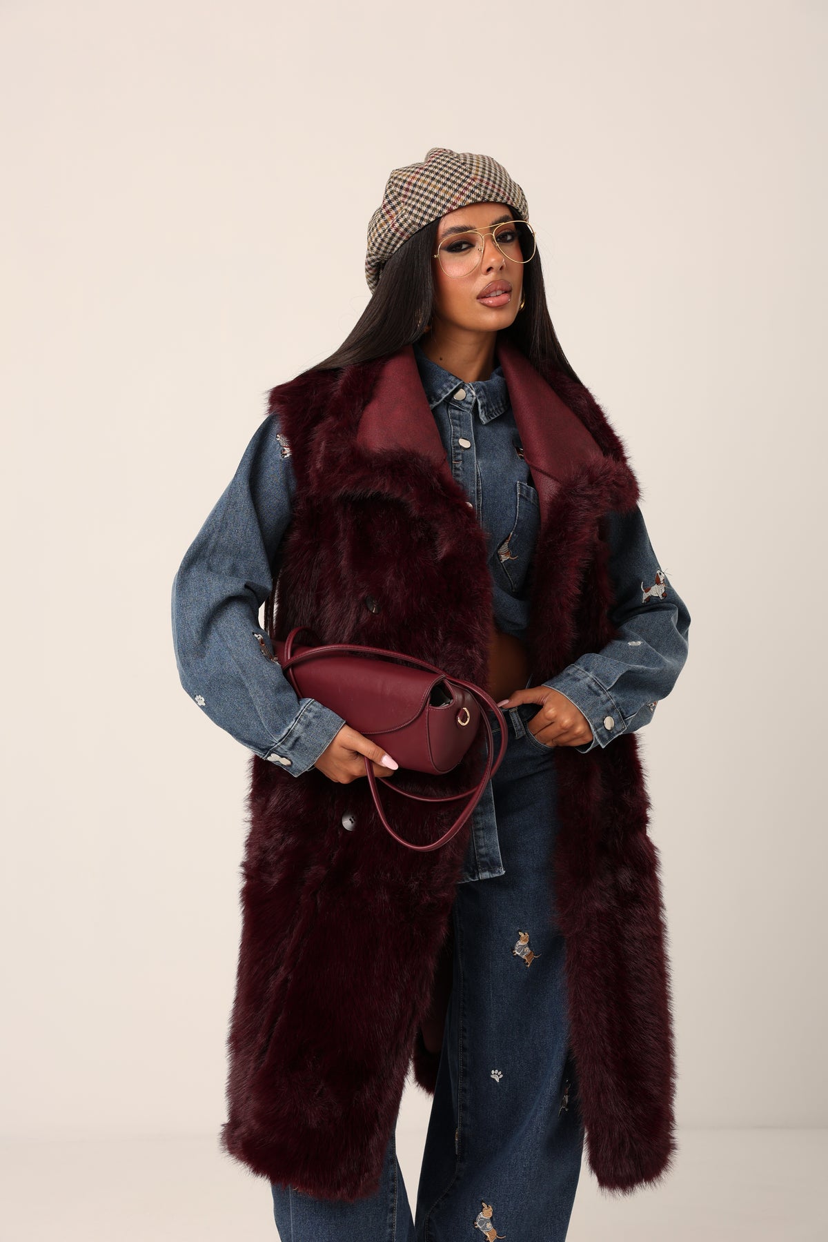 ECOPELLICCIA DOUBLEFACE PRAGA BORDEAUX