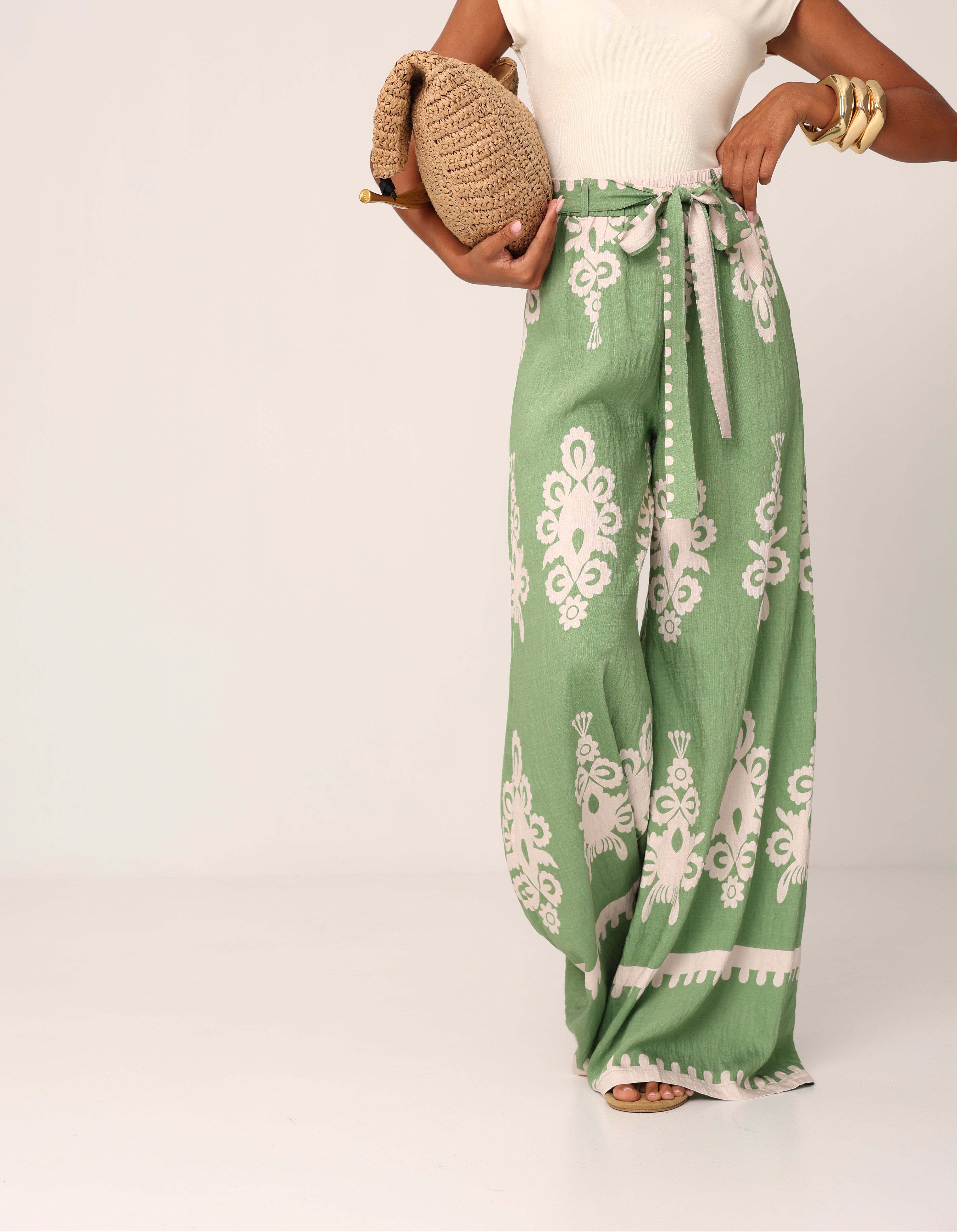 PANTALONI LEANDRA VERDI