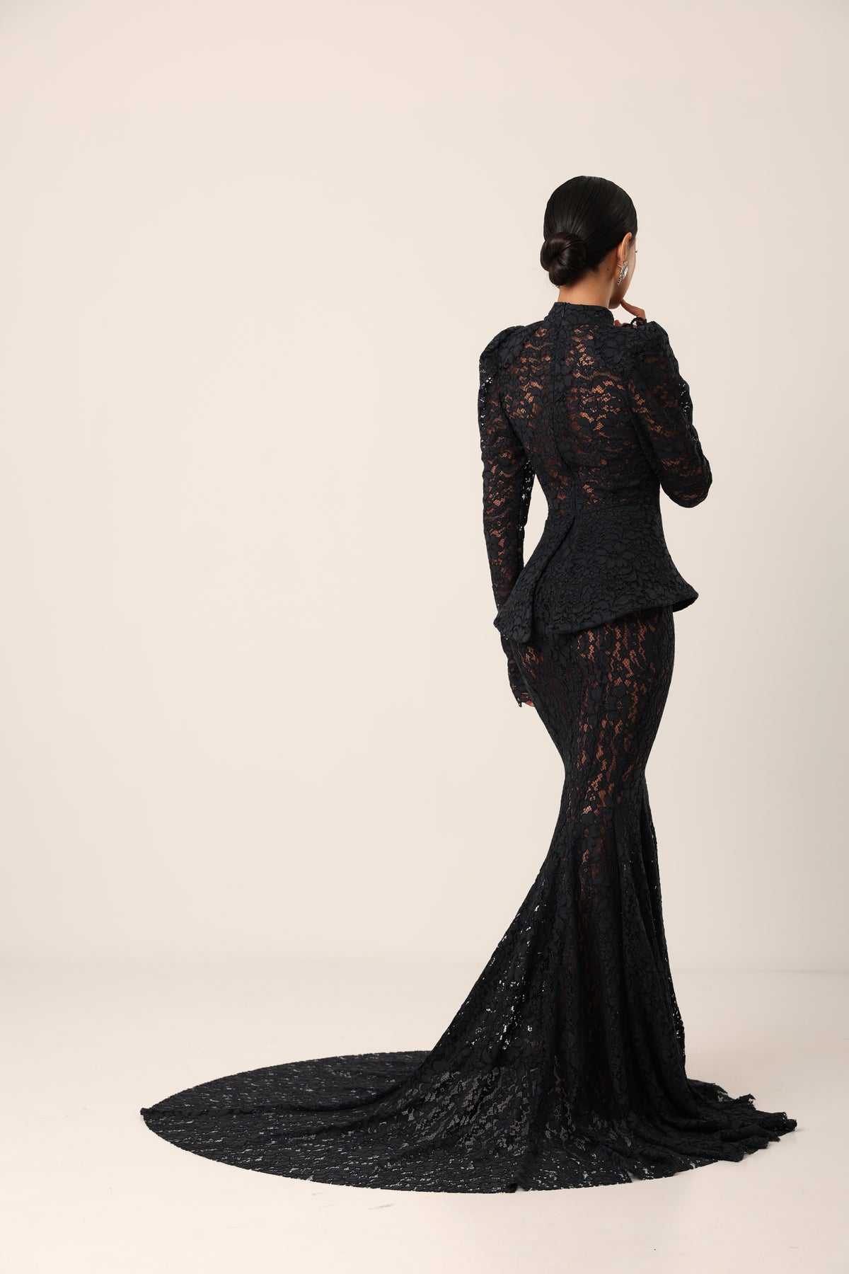 VESTITO PIZZO DARK PROMISE BLU NOTTE BY MARZIA MANGO