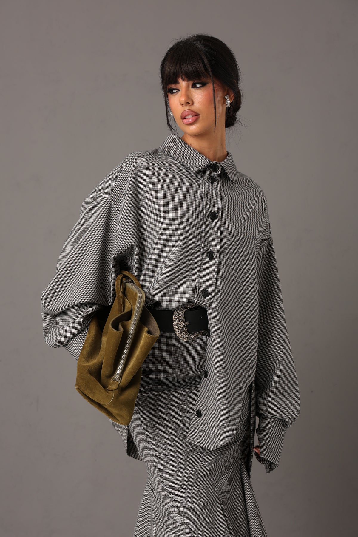 CAMICIA PIED DE POULE BERTIE BY MARZIA MANGO