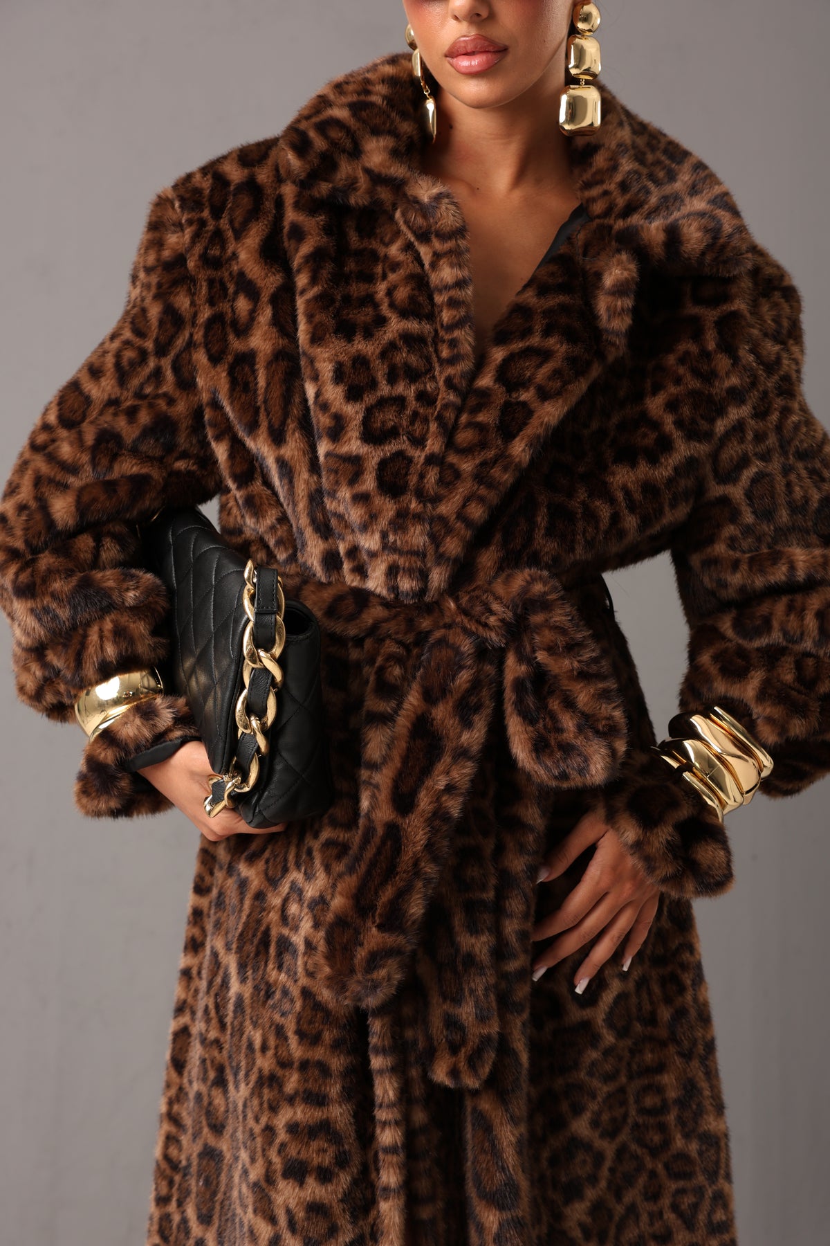 ECOPELLICCIA LUNGA MALORY LEOPARDATA BY LUMINA