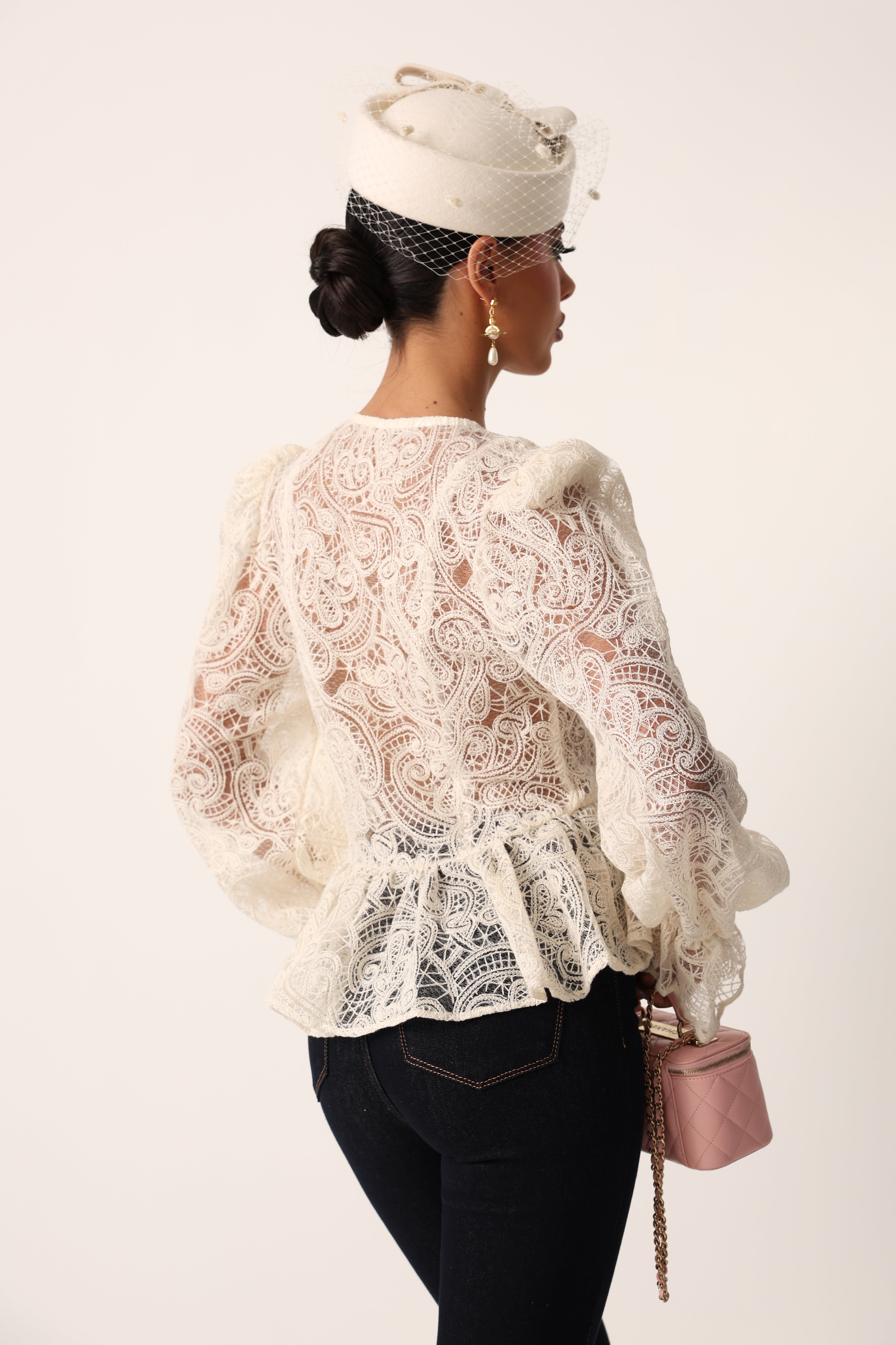 CAMICIA PIZZO ETHEL BEIGE