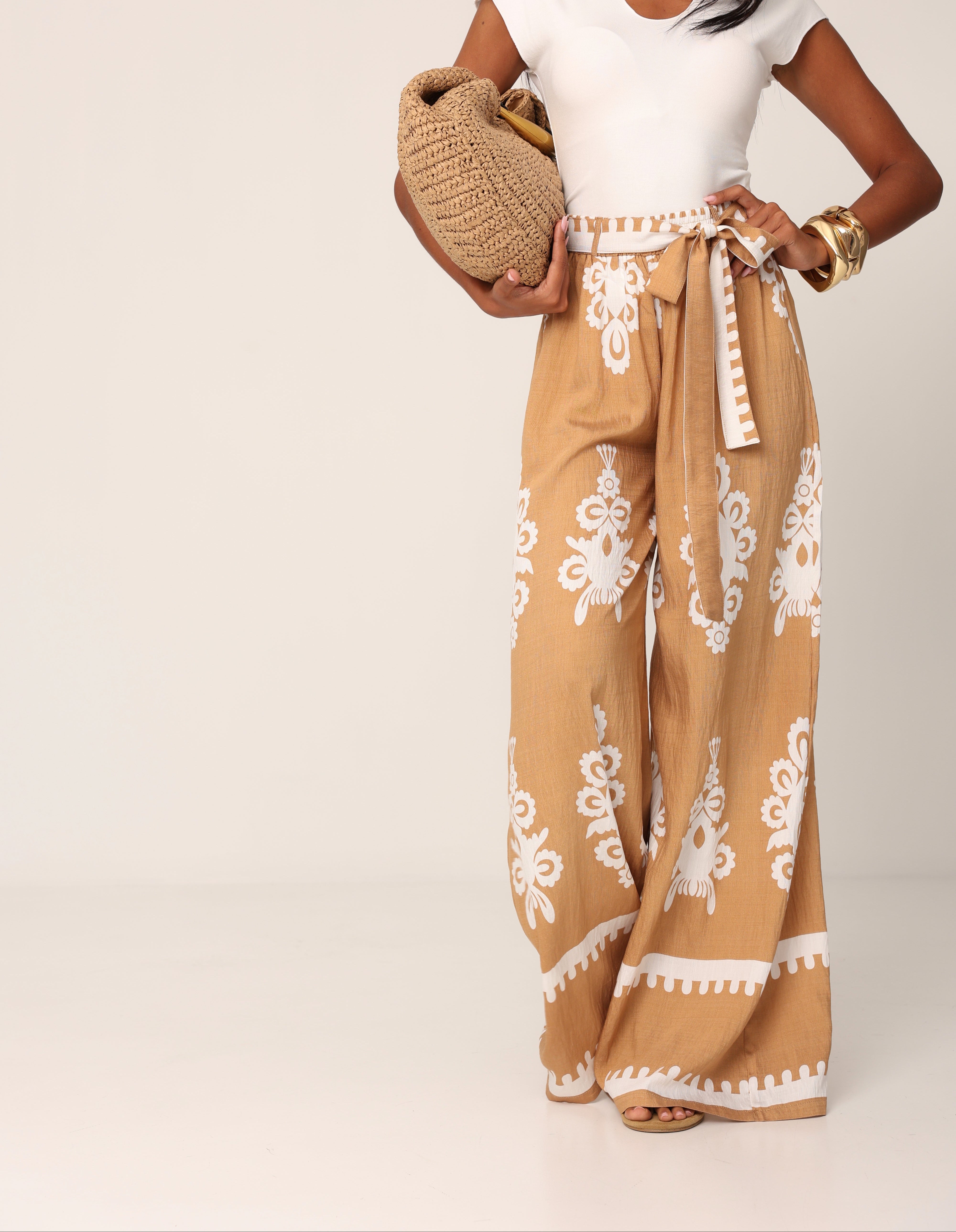 PANTALONI LEANDRA CAMEL