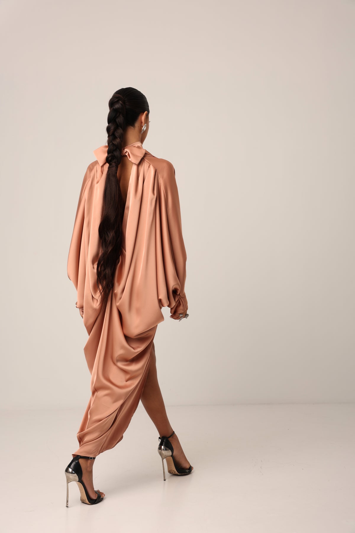 VESTITO IRIS MOCHA MOUSSE BY MARZIA MANGO