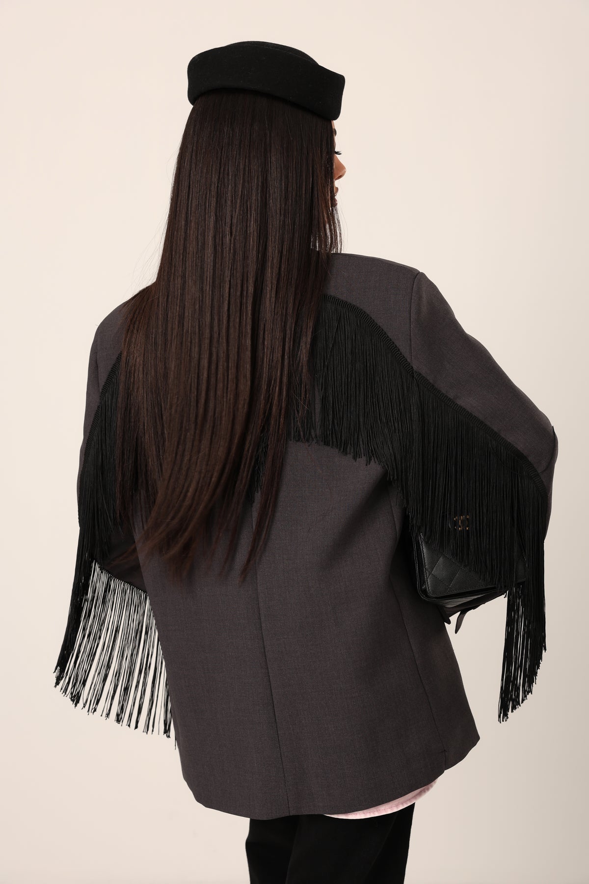 BLAZER FRANGE ELODIE GRIGIO BY LUMINA