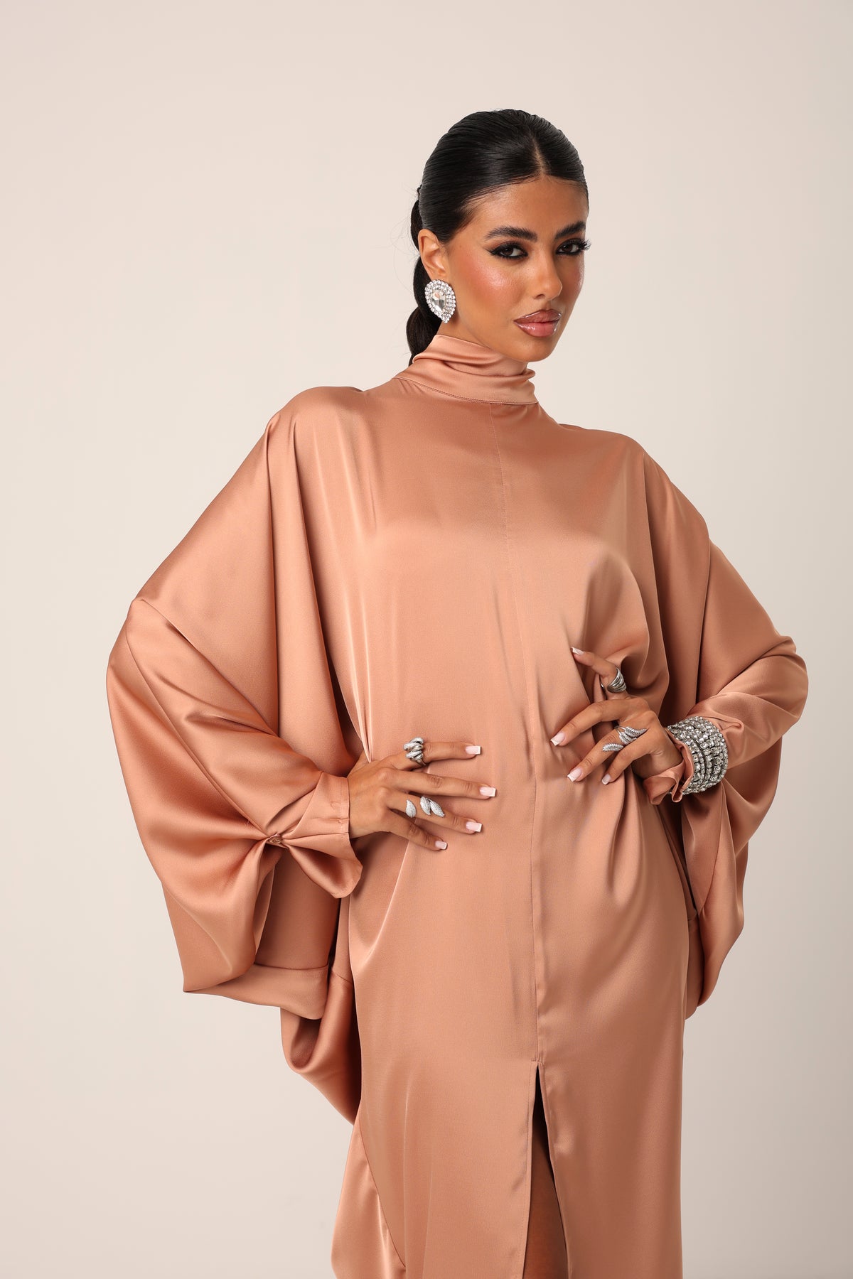 VESTITO IRIS MOCHA MOUSSE BY MARZIA MANGO