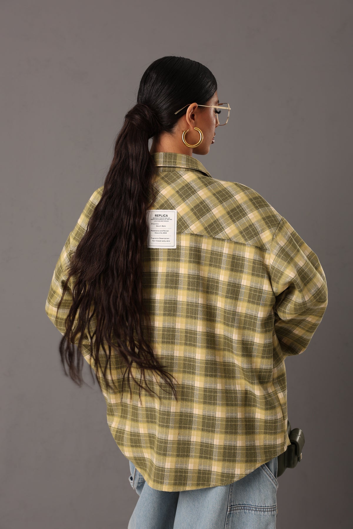 CAMICIA TARTAN REPLICA VERDE/PANNA