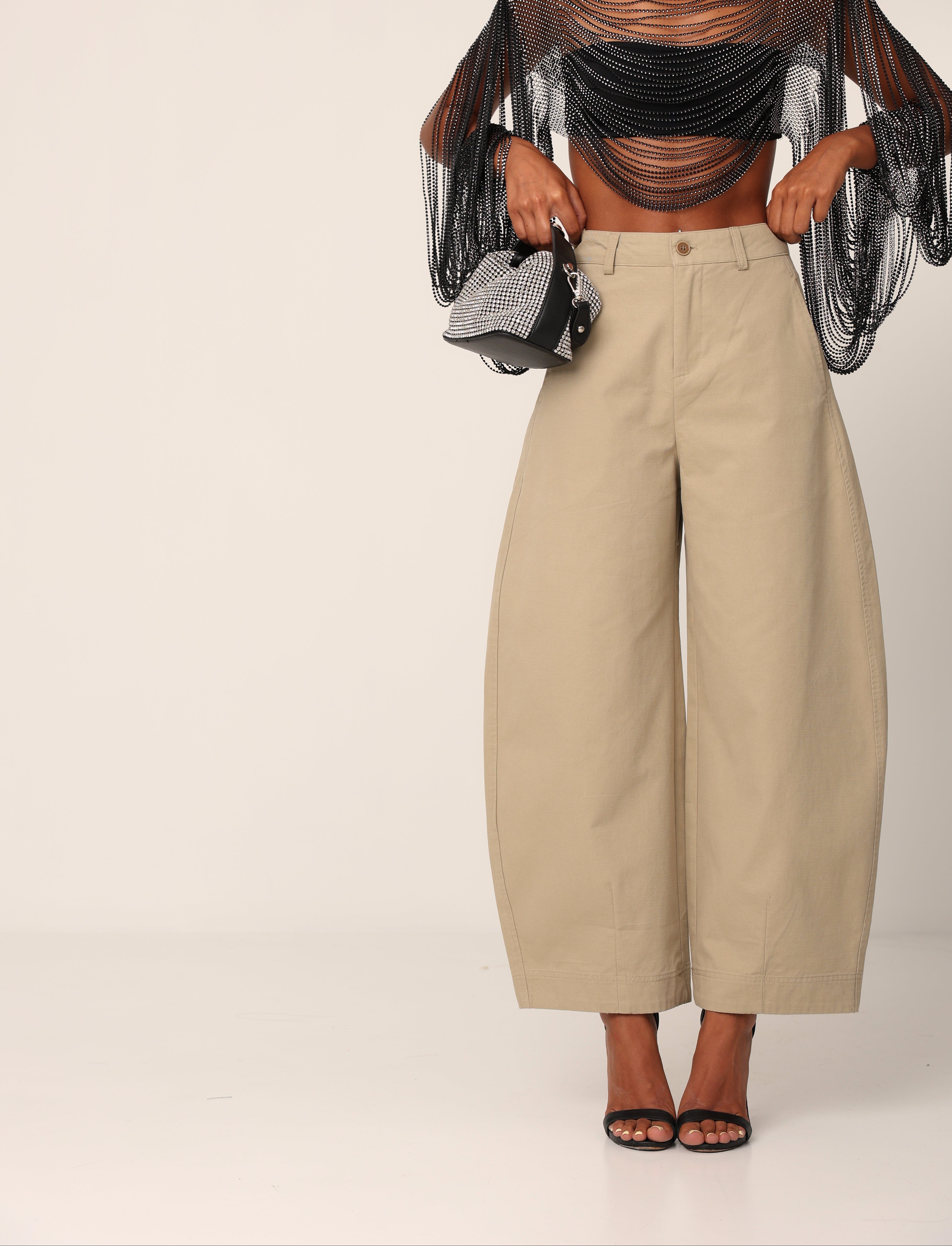 PANTALONI BALLOON MELANY BEIGE