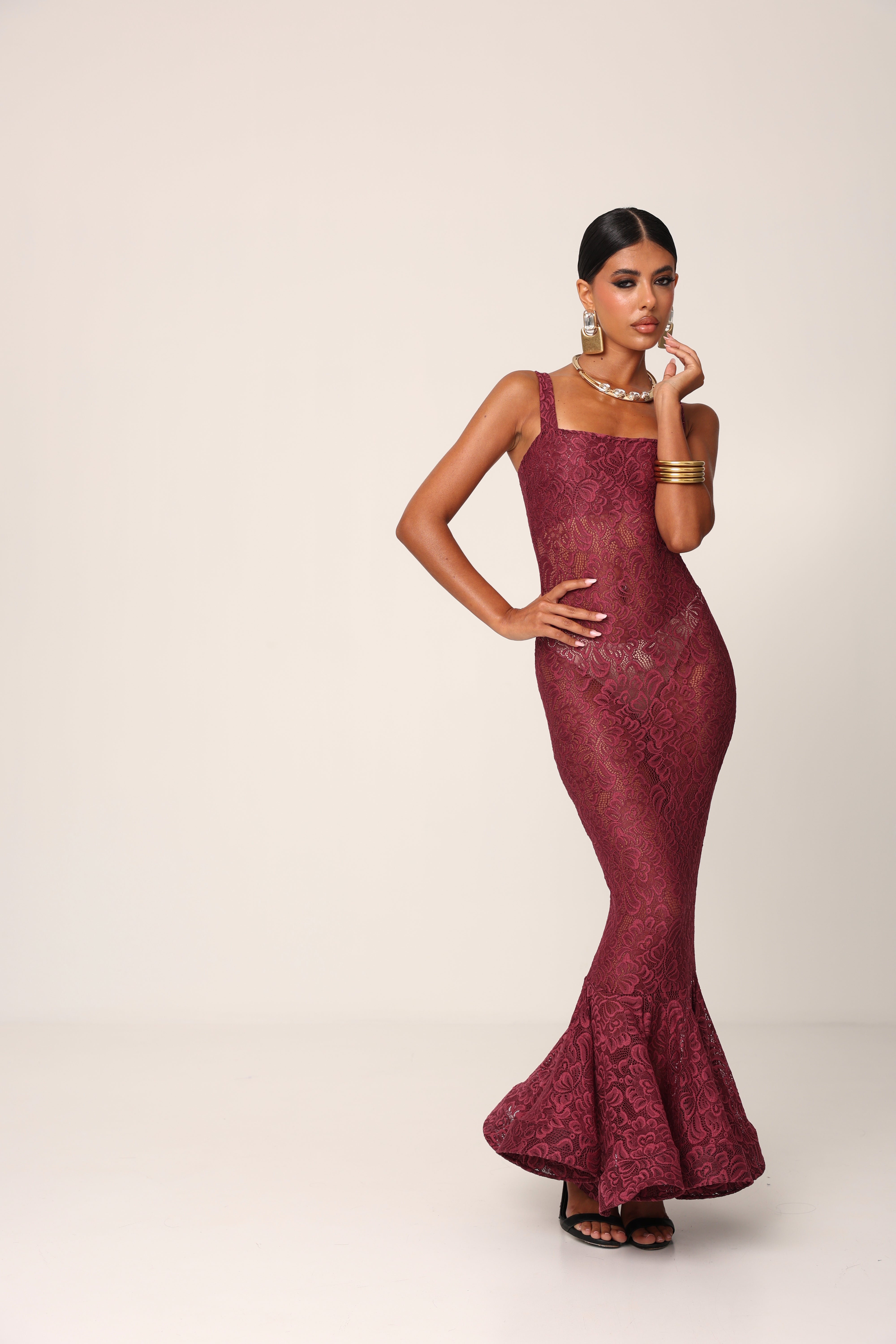 VESTITO PIZZO SUGAR AMARENA BY MARZIA MANGO