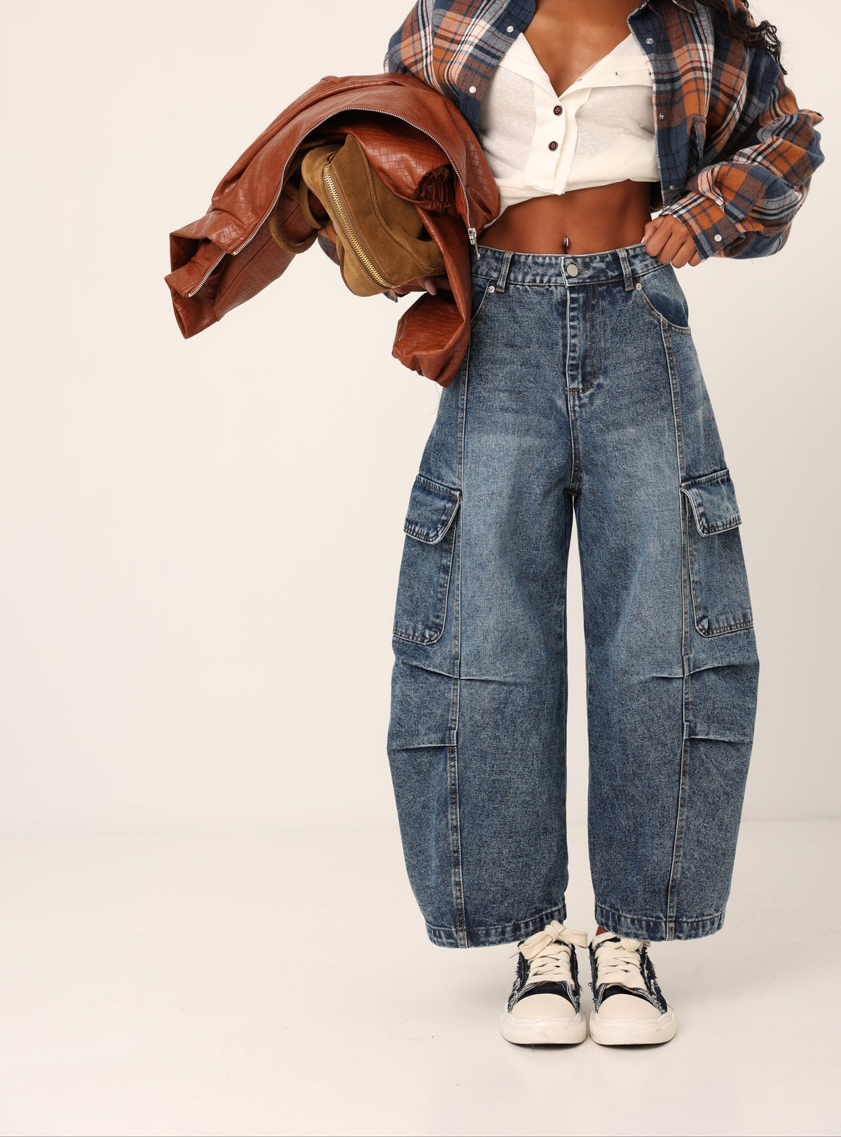 CARGO SCARLETT DENIM SCURO