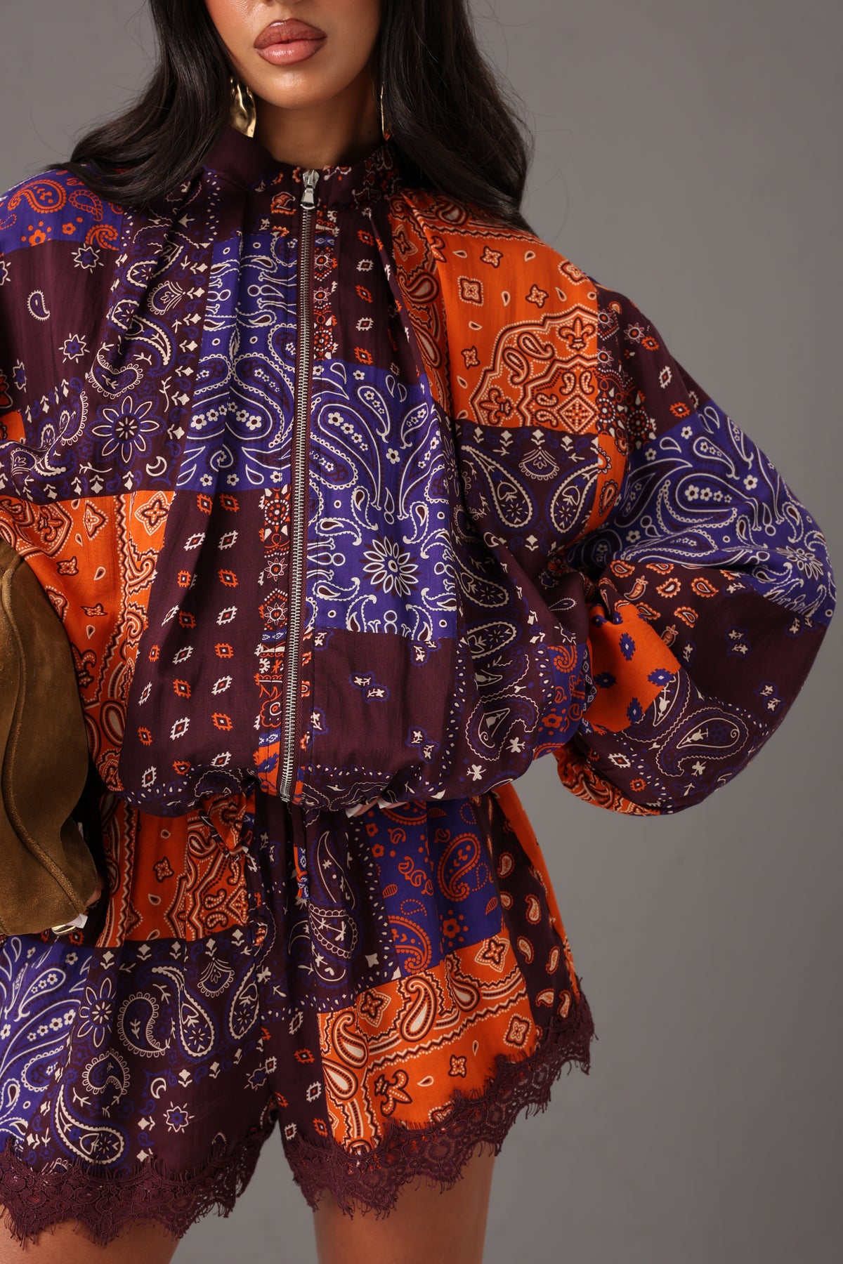 GIACCHETTINO PAISLEY AMY ARANCIO/BORDEAUX BY LUMINA