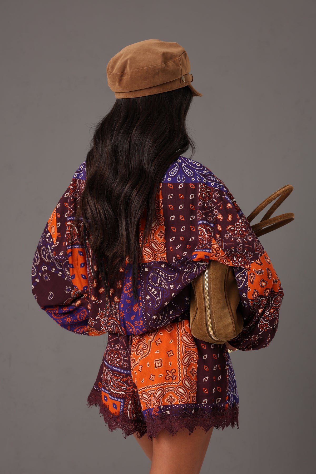 GIACCHETTINO PAISLEY AMY ARANCIO/BORDEAUX BY LUMINA