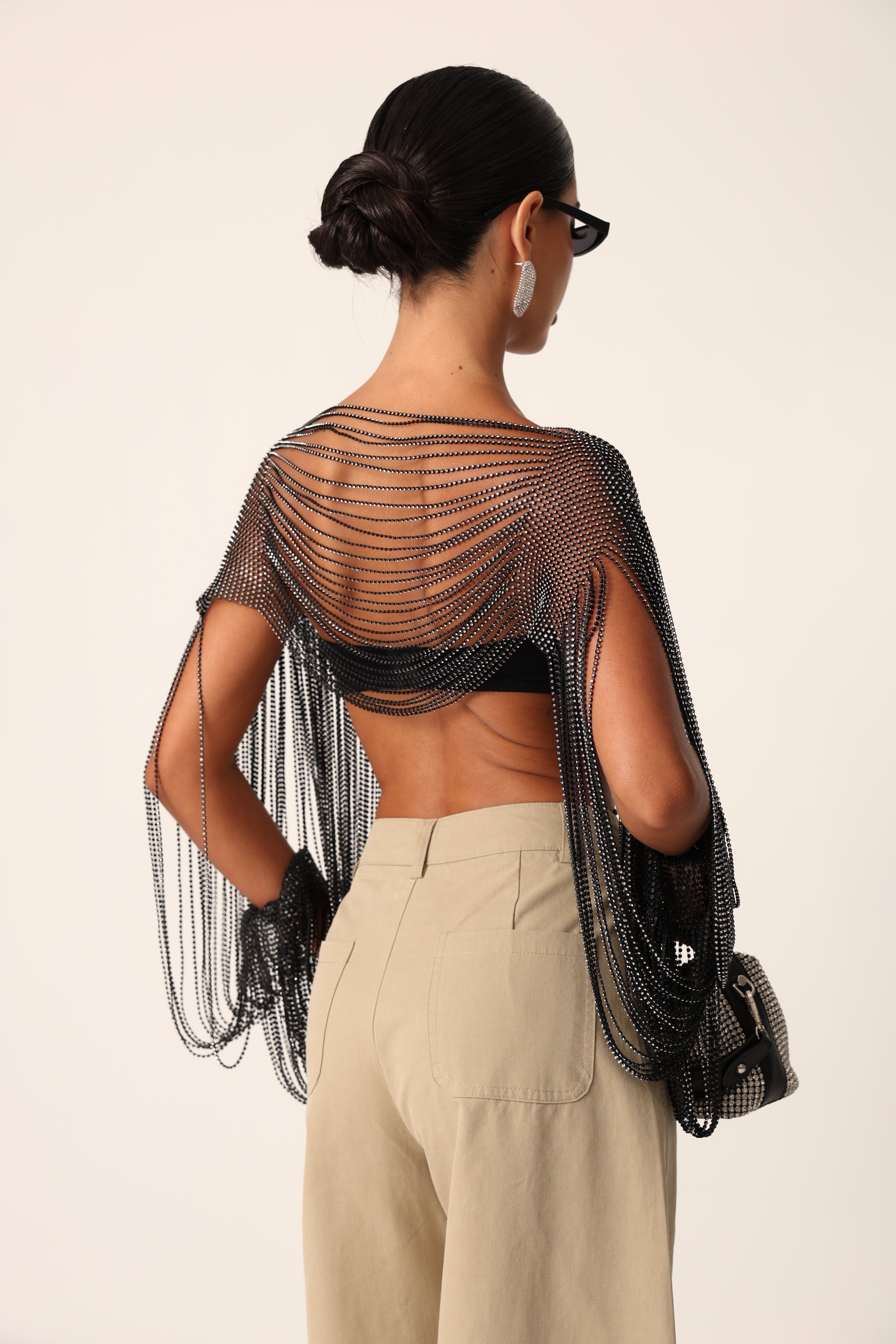 TOP STRASS YLENIA NERO