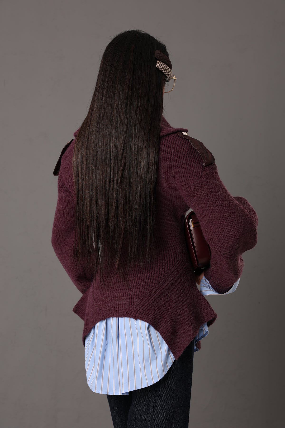PULL COLLO ALTO SIMBA BORDEAUX