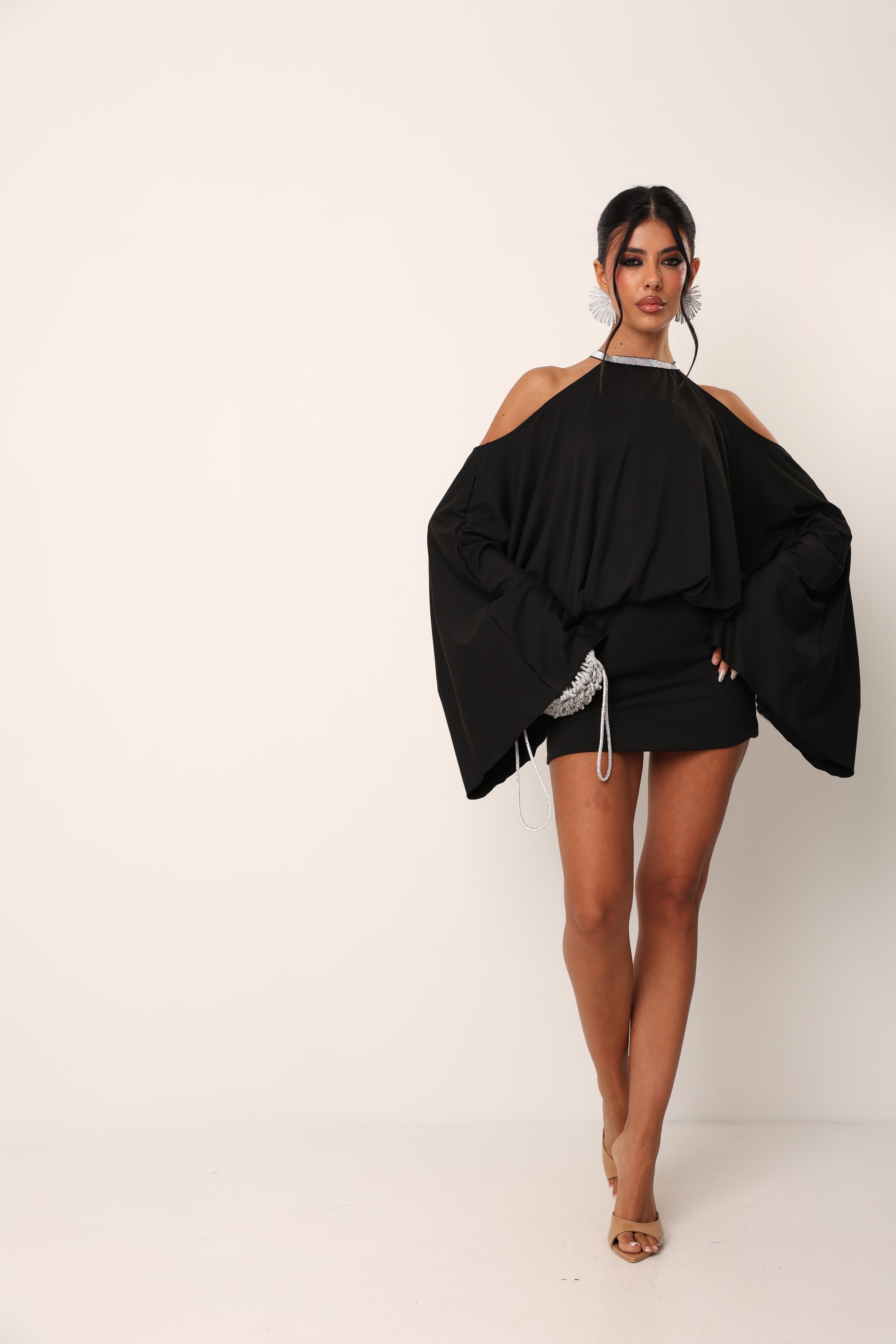 VESTITO MARIPOSA NERO