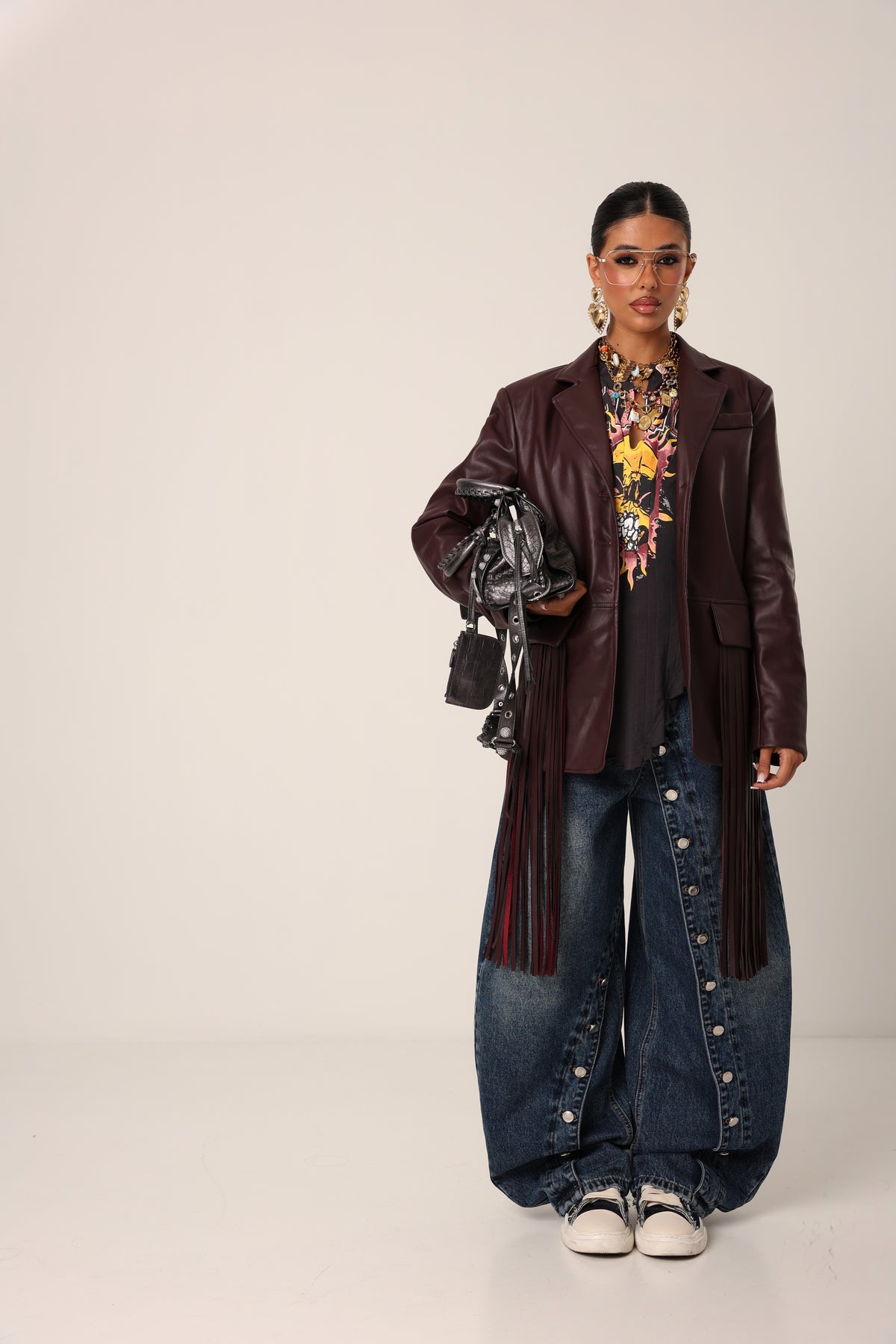 JEANS BOTTONI TRASVERSALI OCTOBER DENIM SCURO