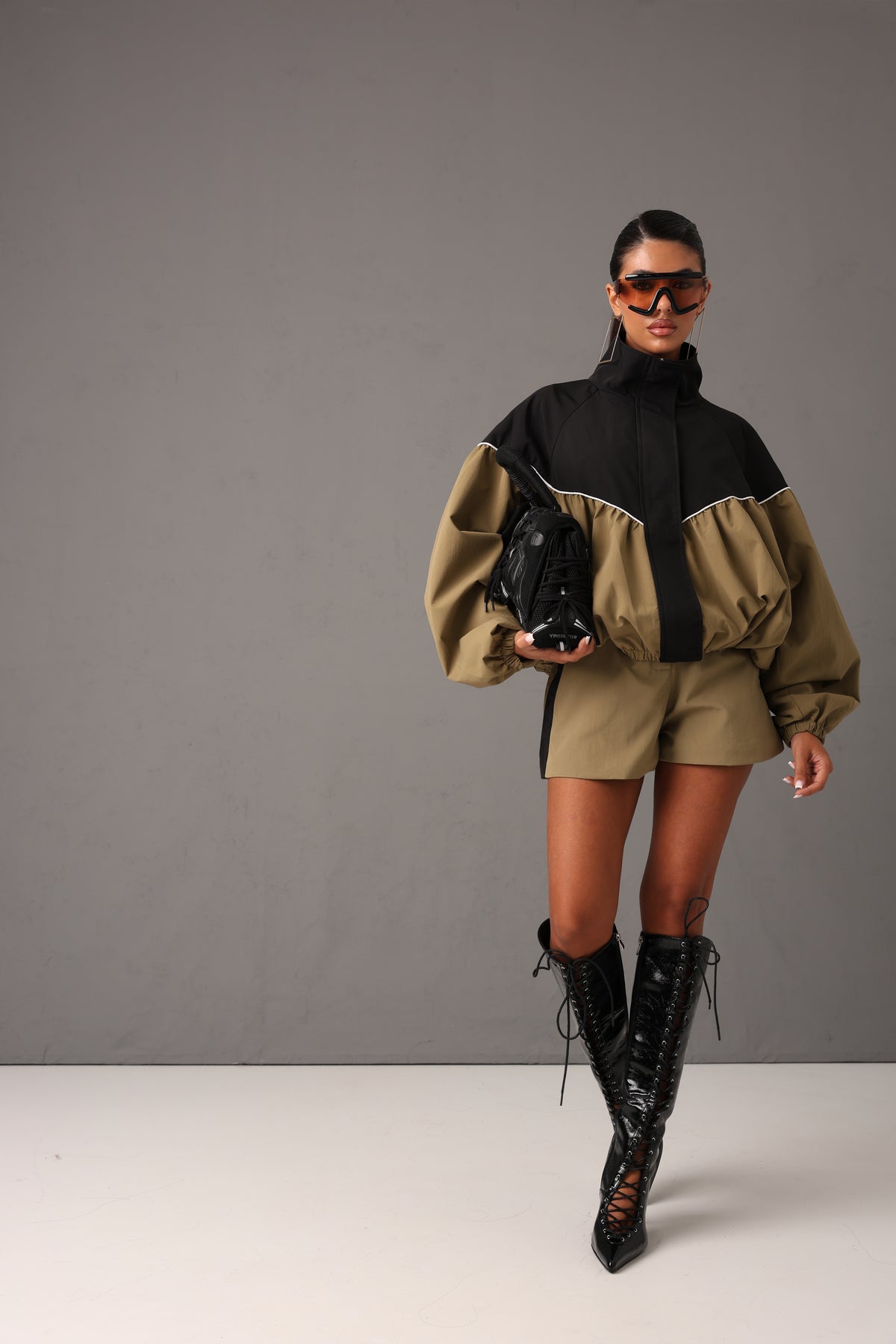 SHORTS BALMY VERDE MILITARE/NERI