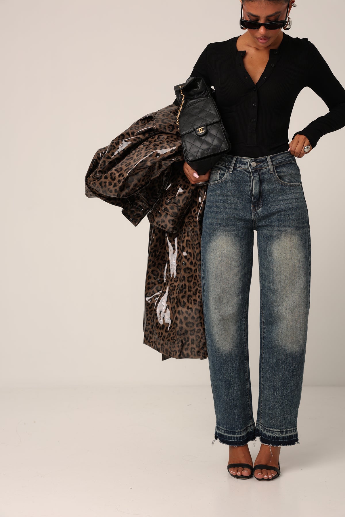 JEANS SFRANGIATO DORY LAVAGGIO MEDIO