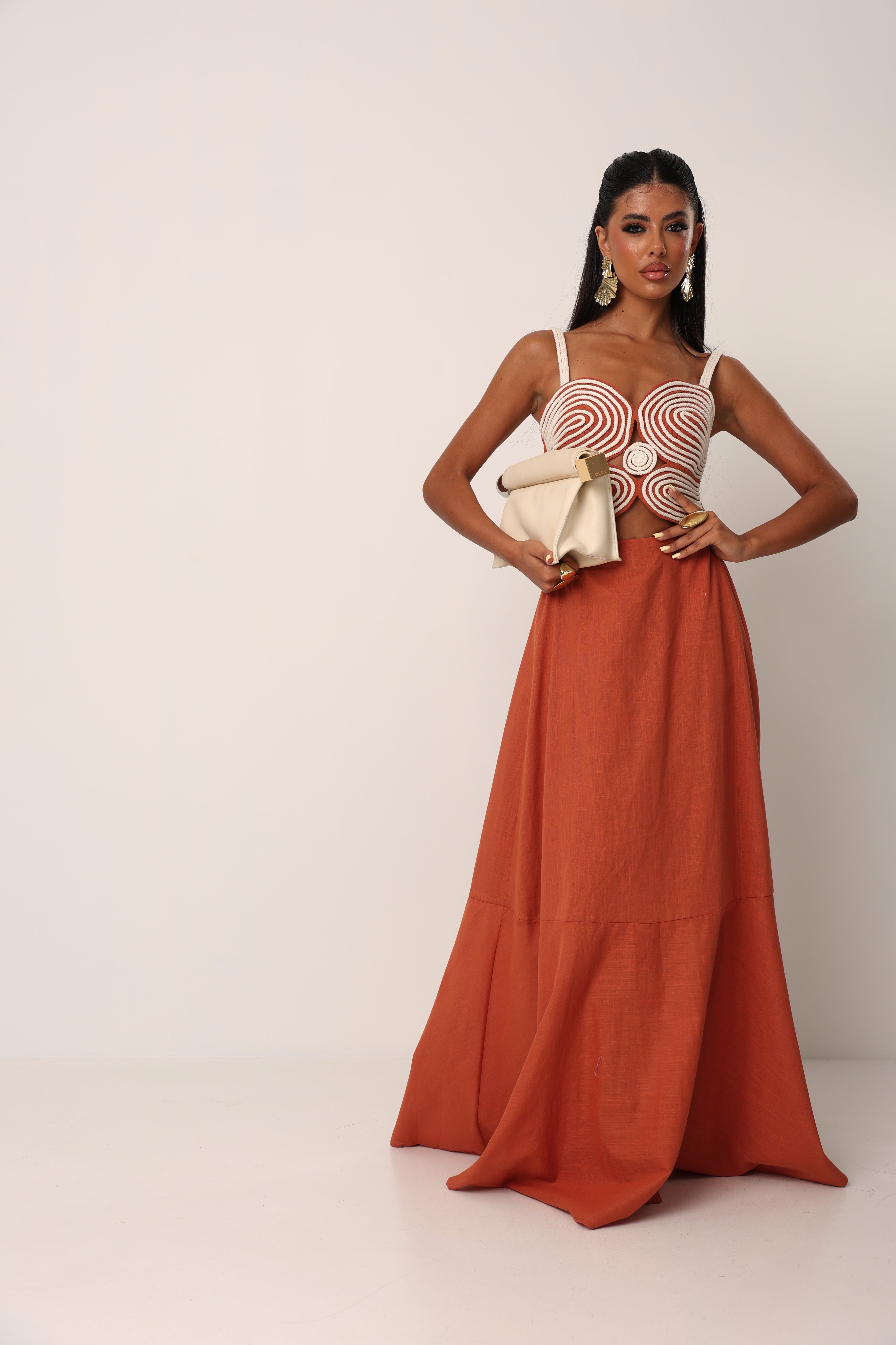VESTITO SAMANTHA TERRACOTTA