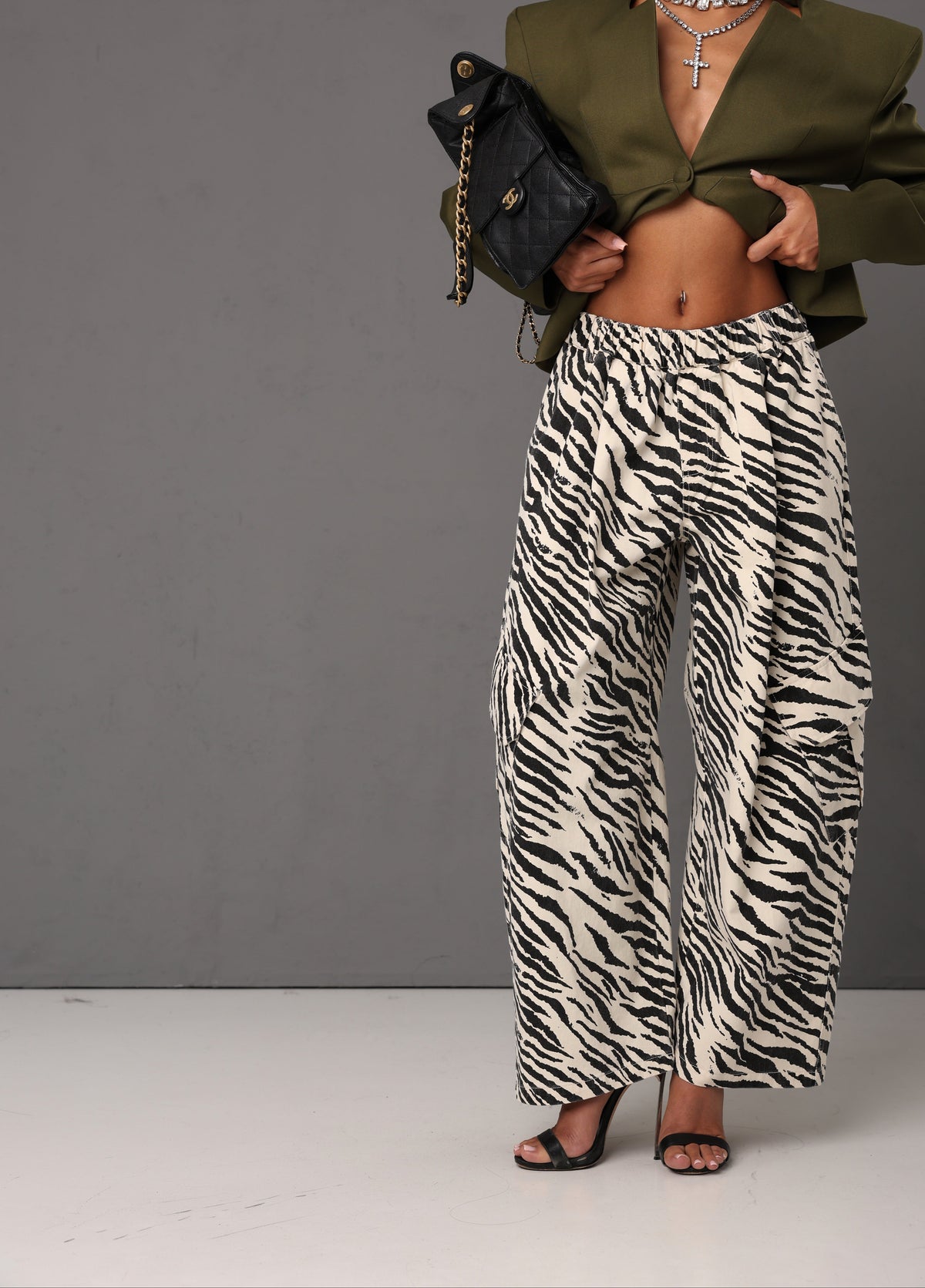 PANTALONI CARGO FINLEY ZEBRATO