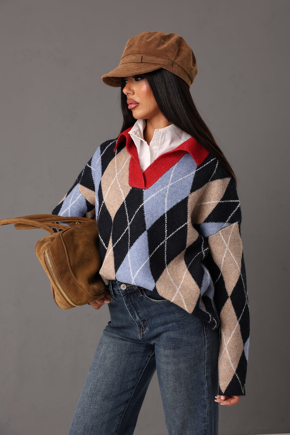 PULL ROMBI PATSY AZZURRO