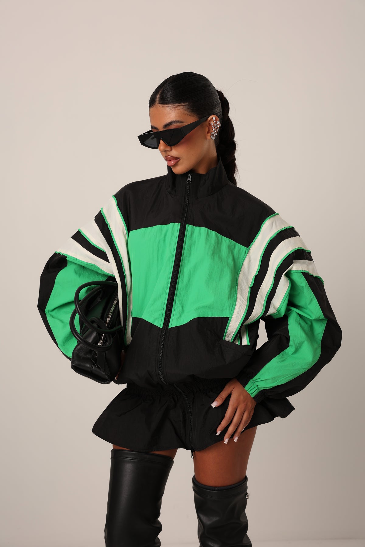 VESTITO PARACHUTE MAMBA VERDE/NERO