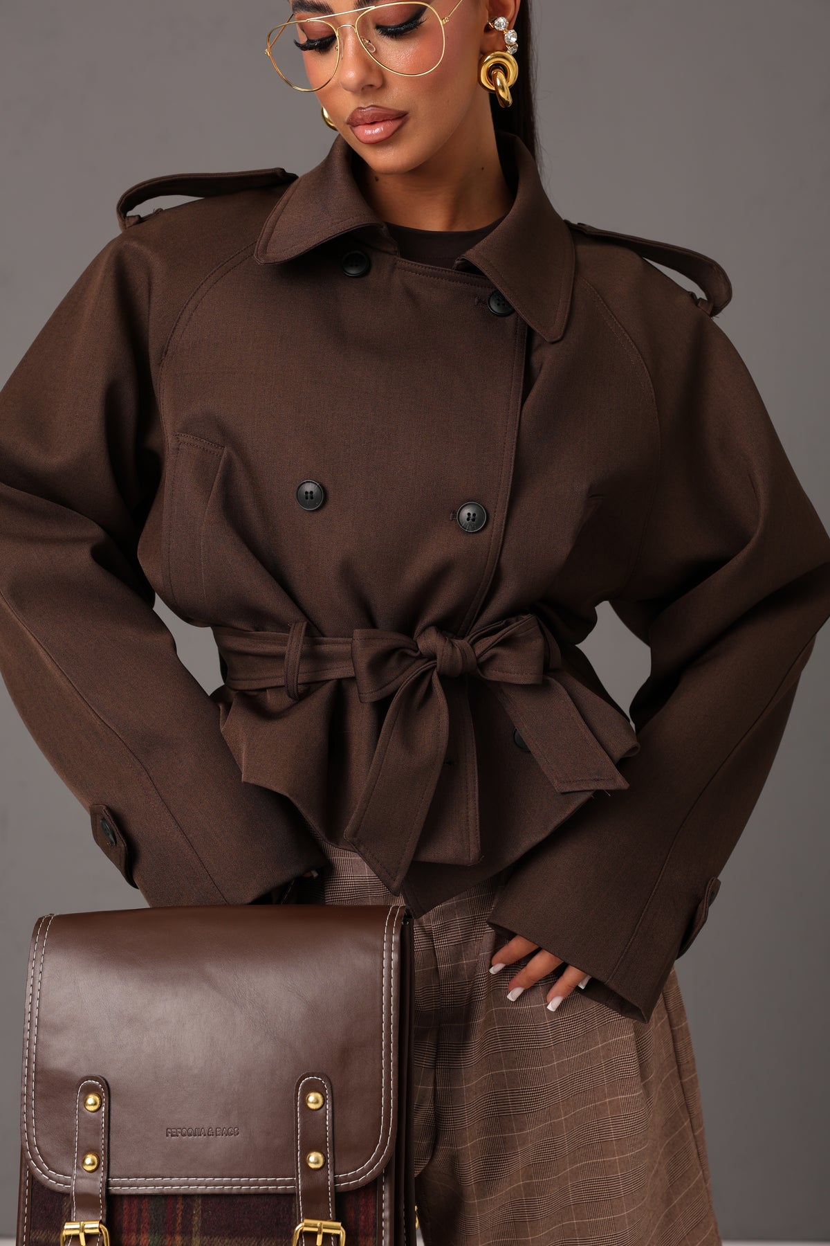 TRENCH ROSANNA MARRONE