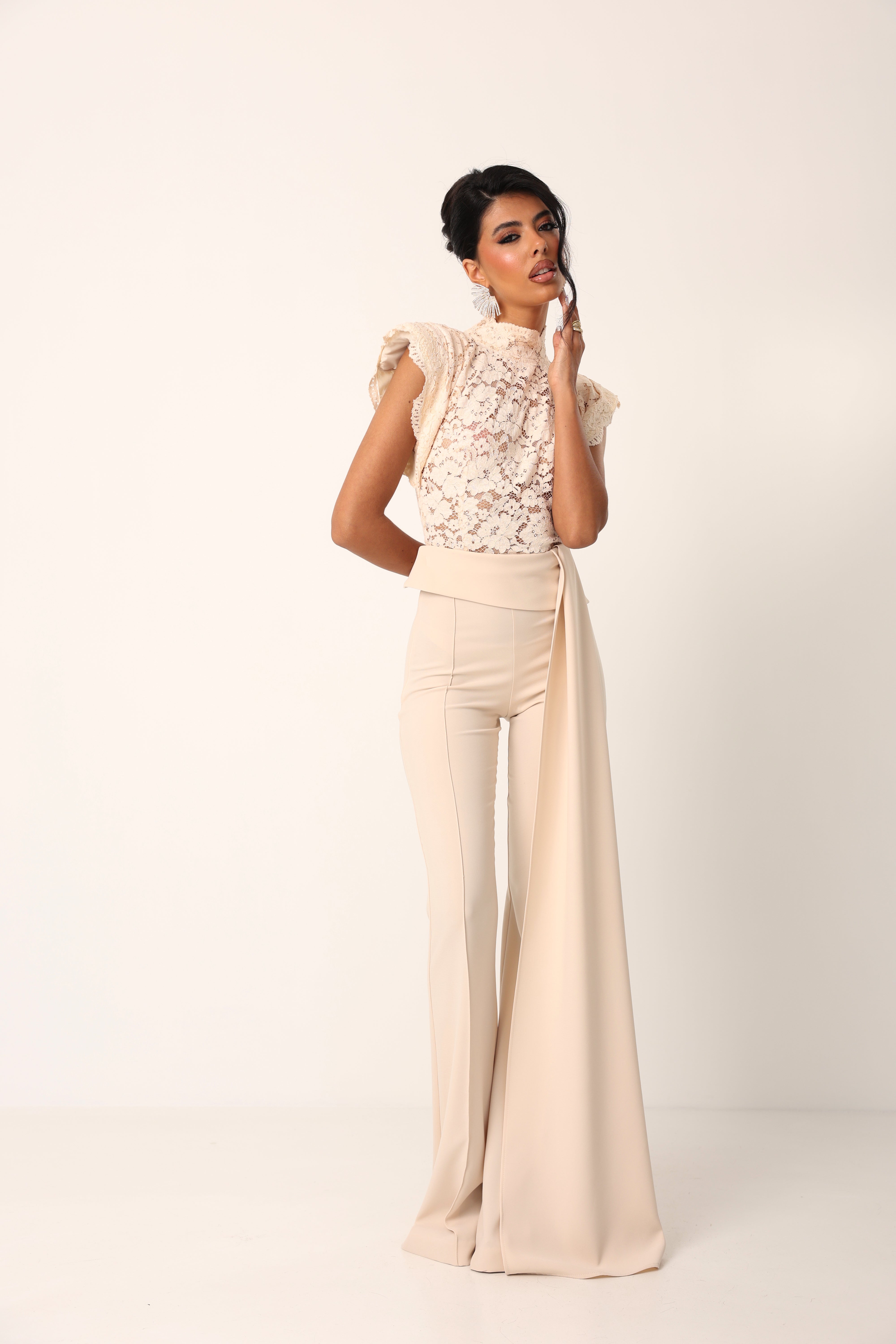 BLUSA PIZZO ECLIPSE PANNA BY MARZIA MANGO