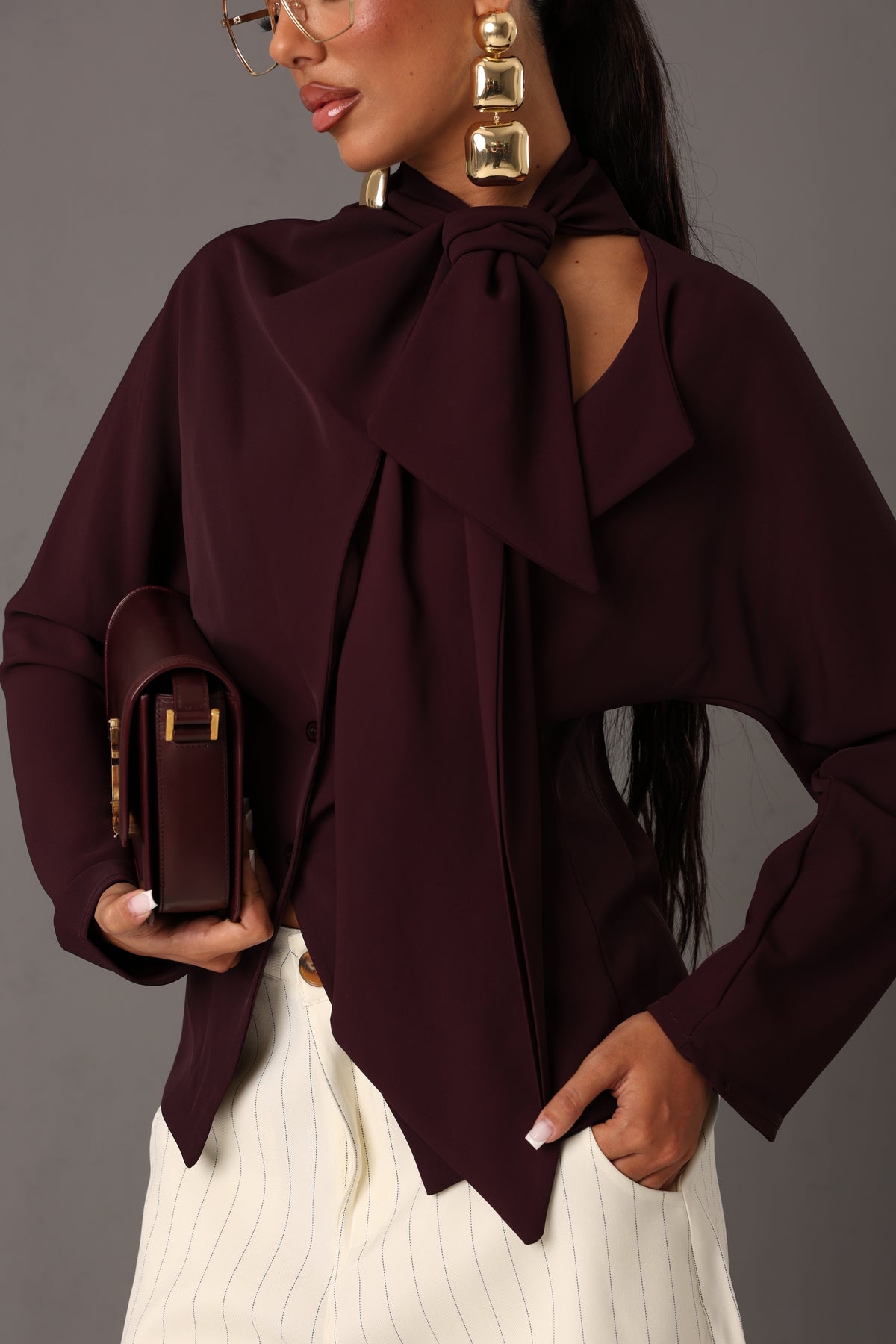 BLUSA MONIKA BORDEAUX BY LUMINA