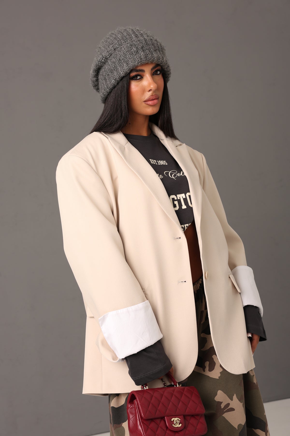 BLAZER STORMY BEIGE