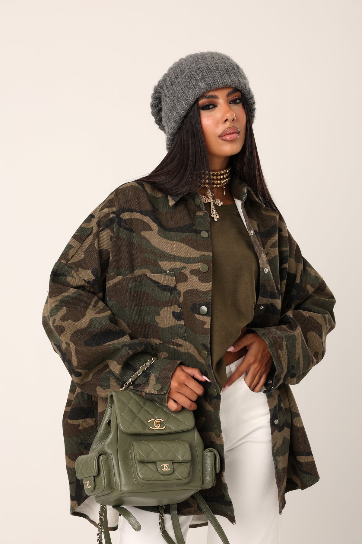 CAMICIONE KESSY CAMOUFLAGE