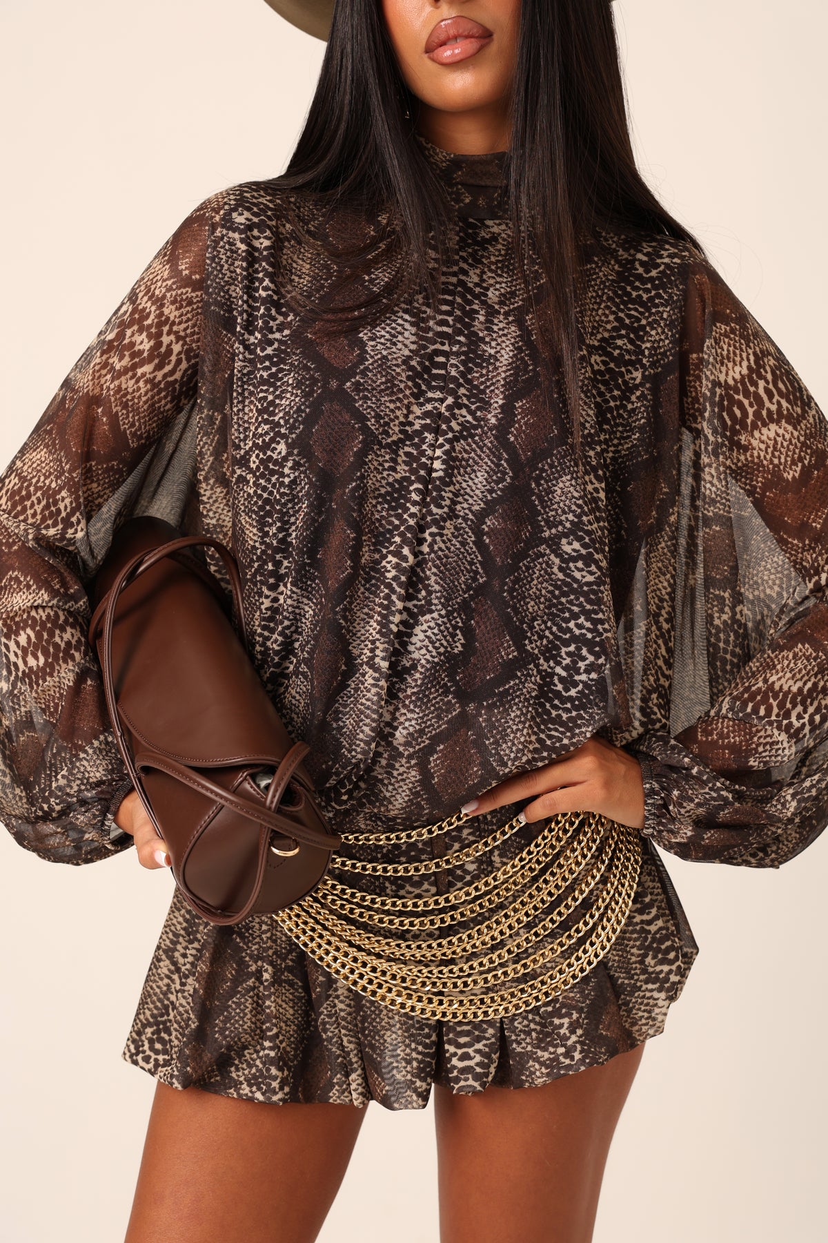 VESTITO VELATO LONELY PITONATO BY LUMINA